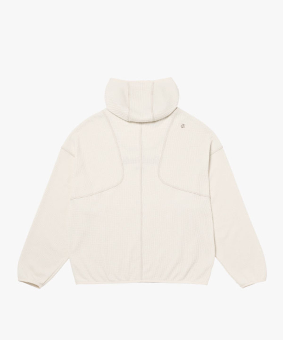 골스튜디오(GOALSTUDIO) WAFFLE OVER FIT HOODIE-CREAM