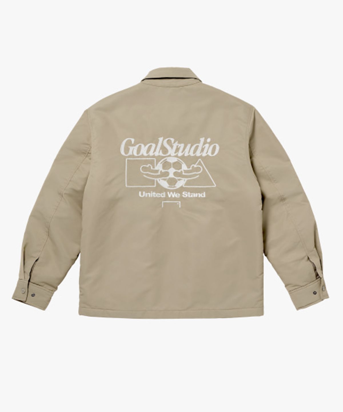 골스튜디오(GOALSTUDIO) EMBROIDERY PADDED SHIRT JACKET-BEIGE