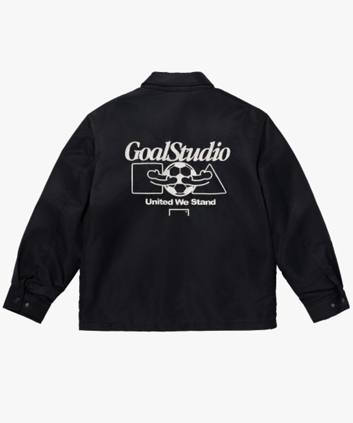 골스튜디오(GOALSTUDIO) EMBROIDERY PADDED SHIRT JACKET-BLACK