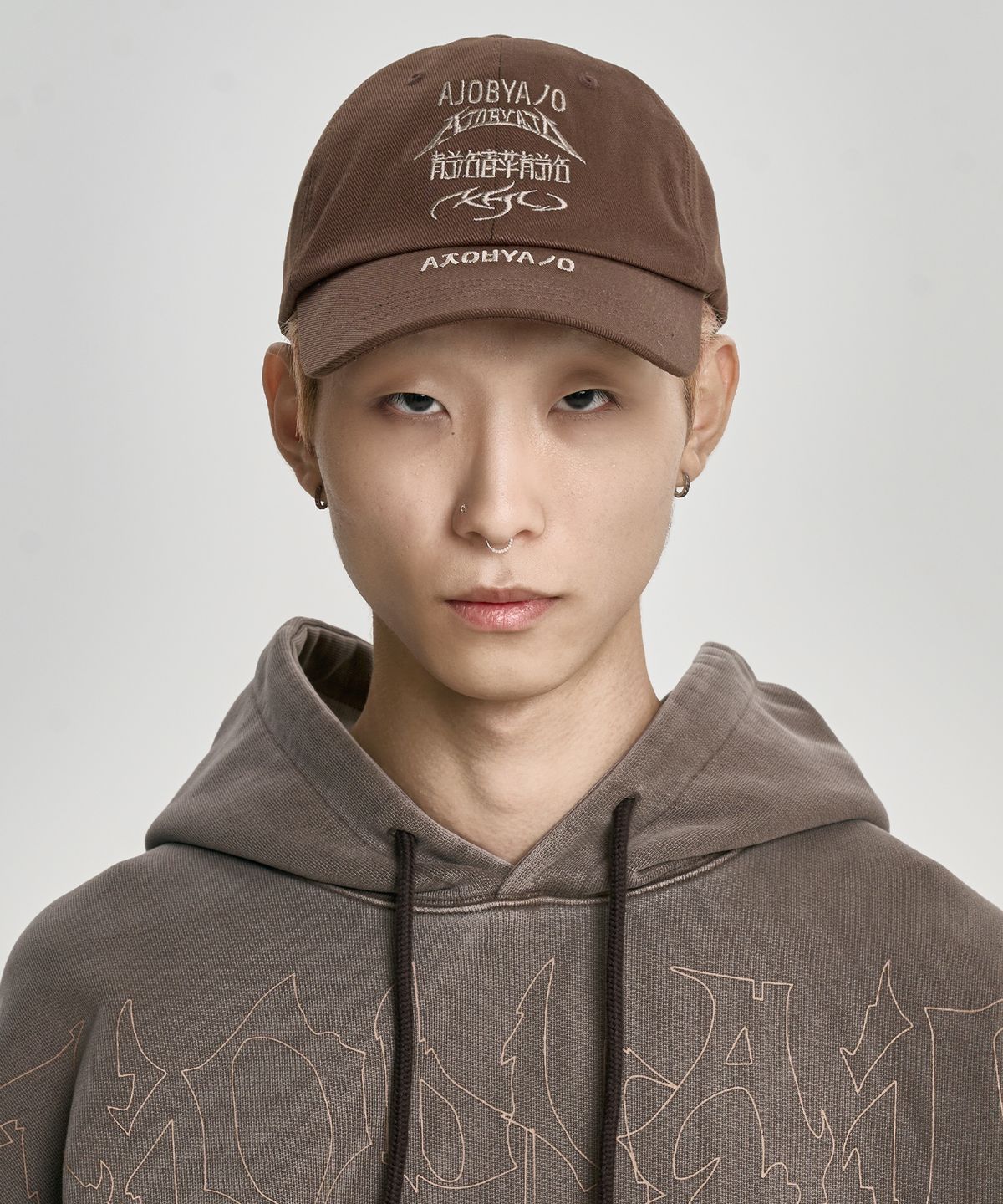 아조바이아조(AJOBYAJO) [PBA] Total Logo Cap [BROWN]