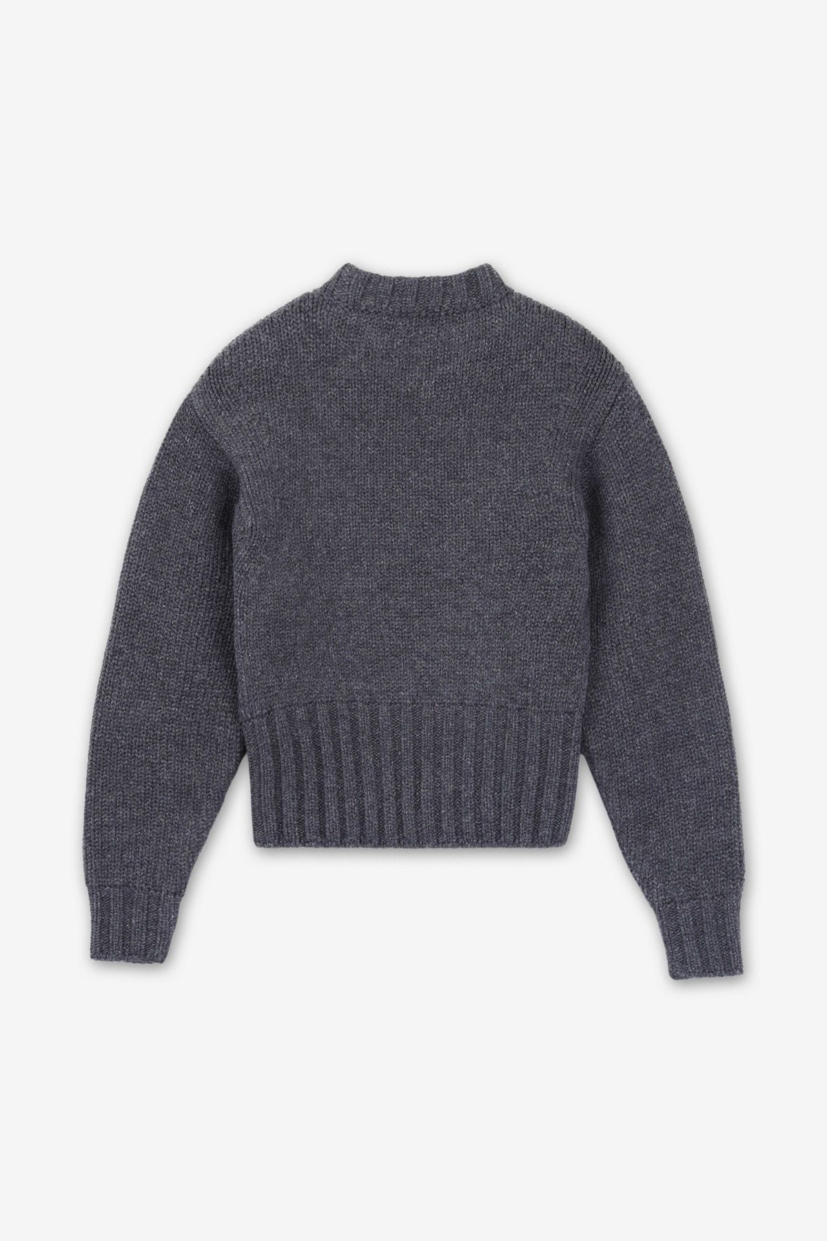 알렉산더 맥퀸(ALEXANDER McQUEEN) 울 캐시미어 니트 - 멜란지 그레이 / 807668Q1BBI1015