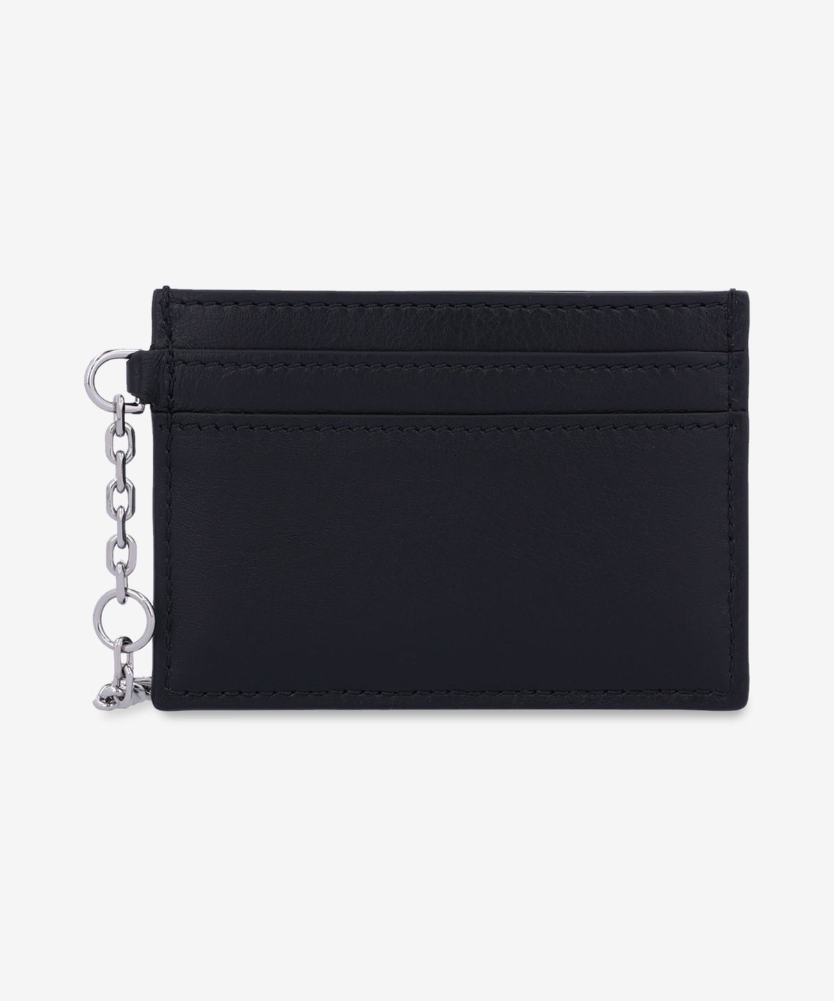 알렉산더 맥퀸(ALEXANDER McQUEEN) 실버 슬링 카드 홀더 - 블랙 / 8044341T1AN1000
