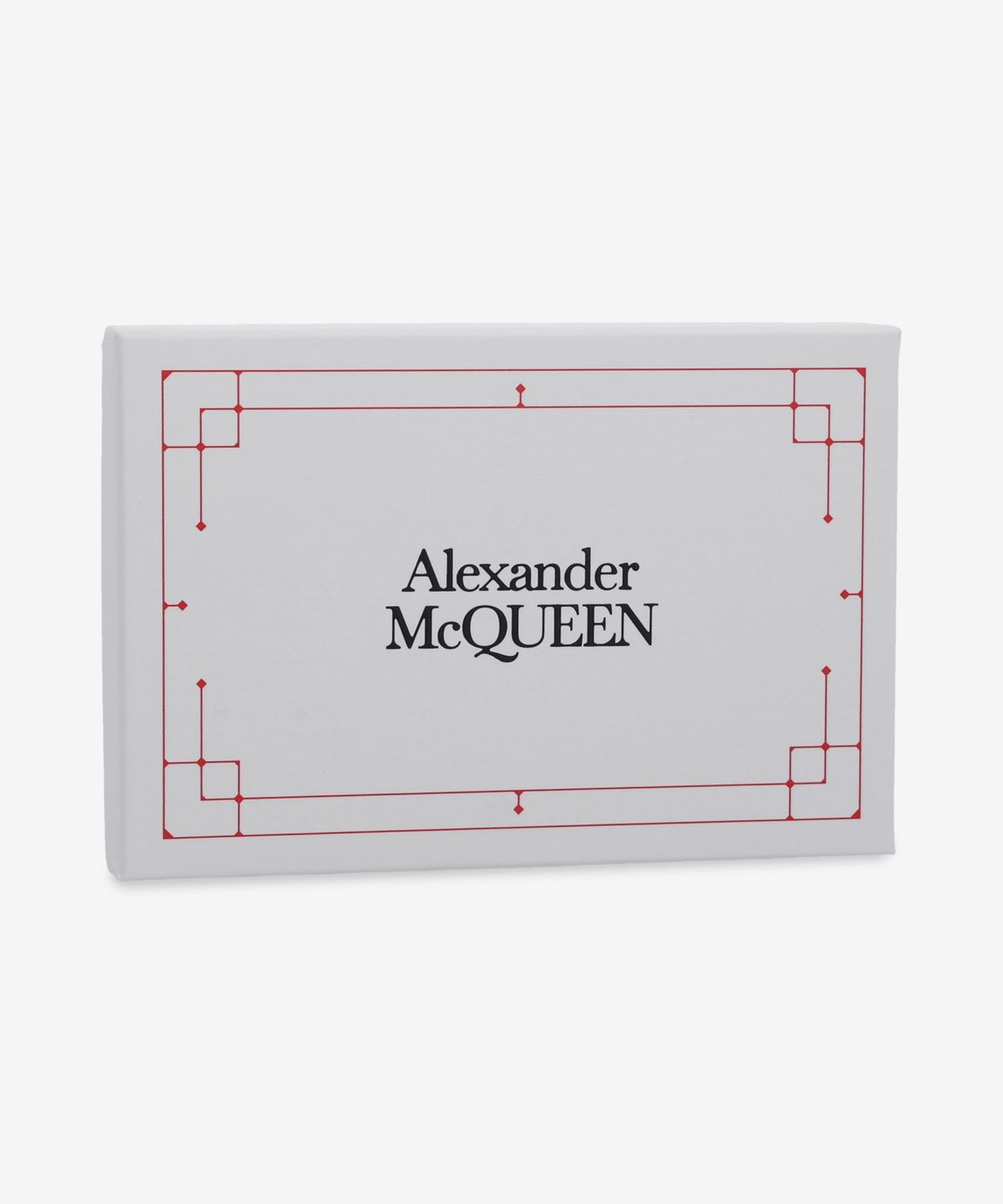 알렉산더 맥퀸(ALEXANDER McQUEEN) 실버 슬링 카드 홀더 - 블랙 / 8044341T1AN1000
