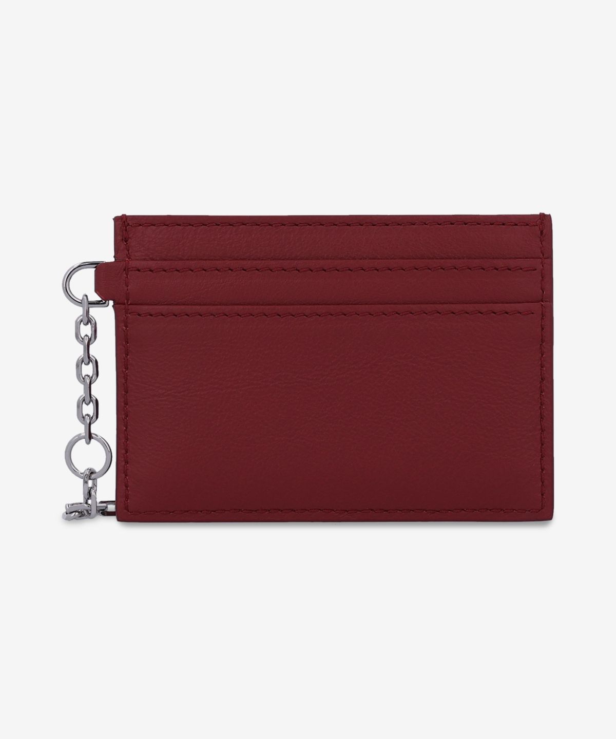 알렉산더 맥퀸(ALEXANDER McQUEEN) 실버 슬링 카드 홀더 - 레드 / 8044341T1AN6820