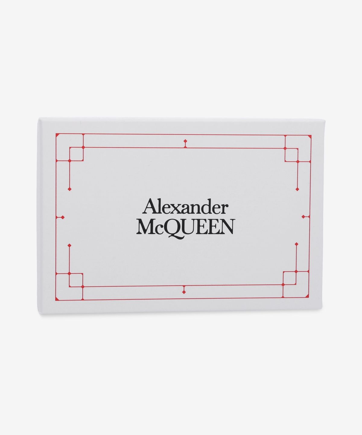알렉산더 맥퀸(ALEXANDER McQUEEN) 실버 슬링 카드 홀더 - 레드 / 8044341T1AN6820