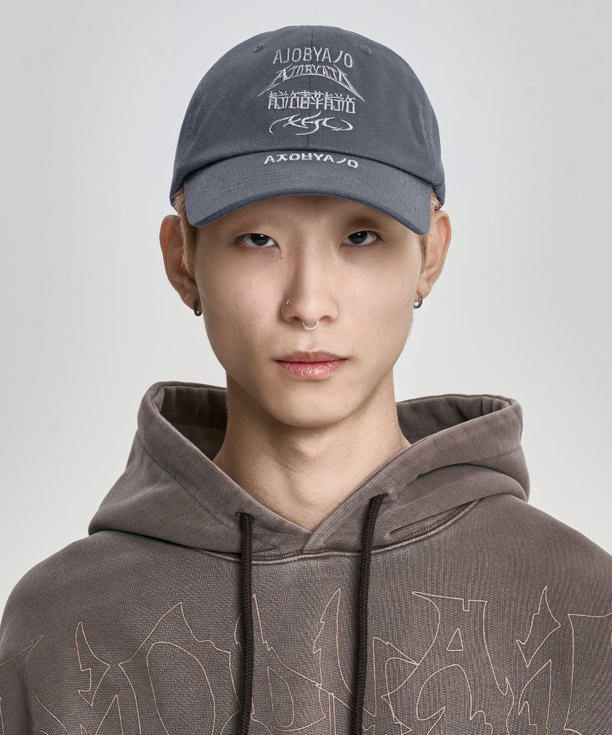 아조바이아조(AJOBYAJO) [PBA] Total Logo Cap [GREY]