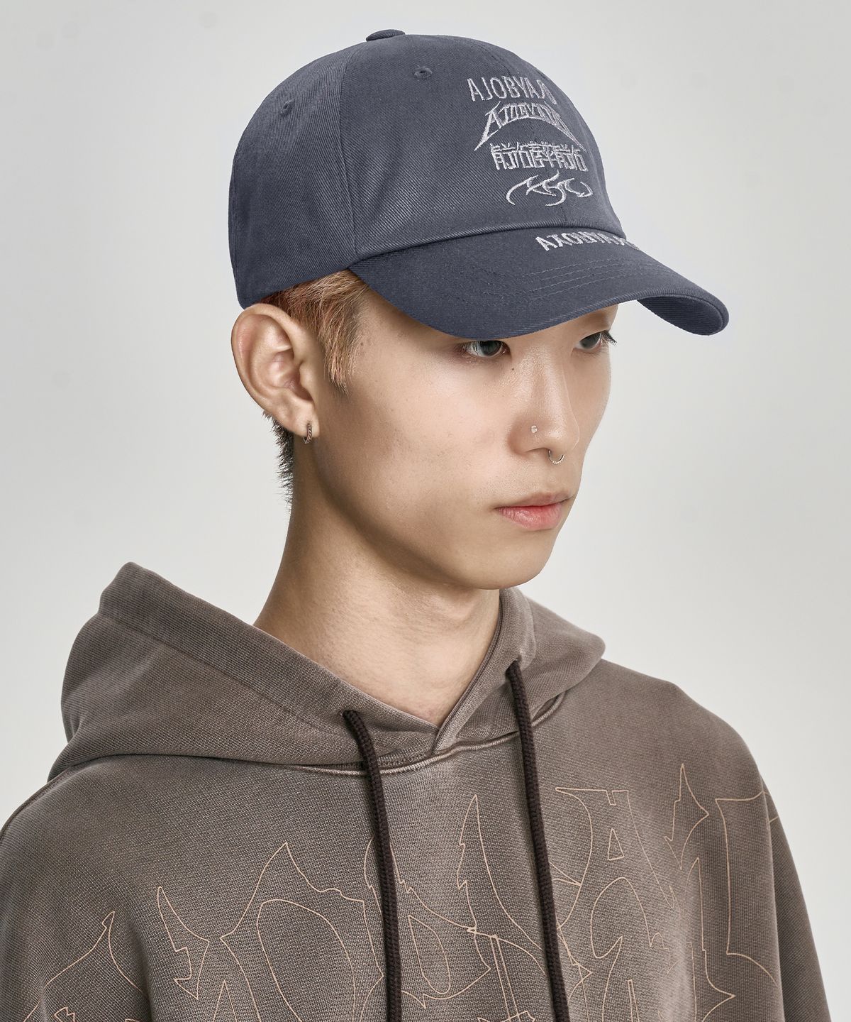 아조바이아조(AJOBYAJO) [PBA] Total Logo Cap [GREY]