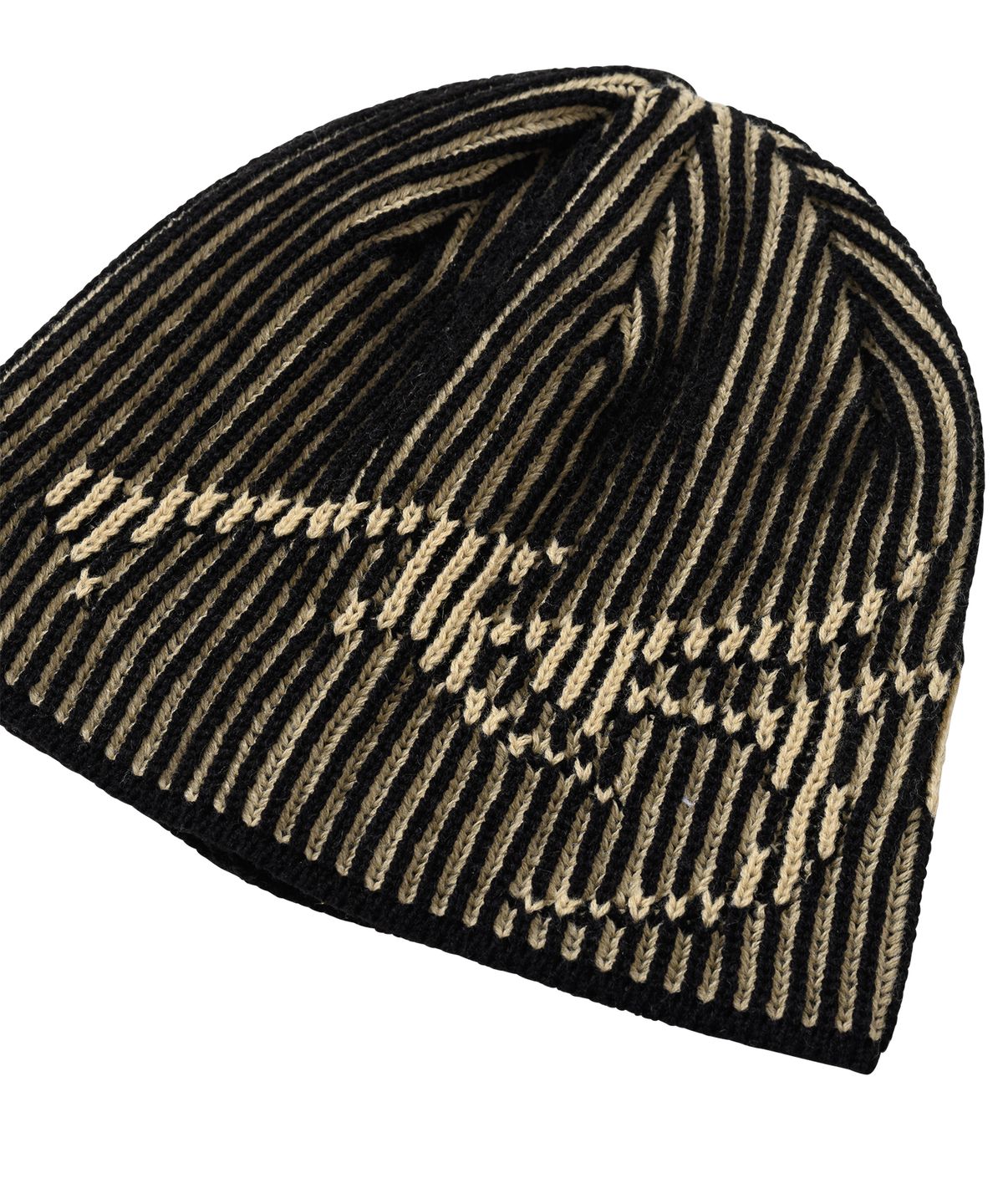 아조바이아조(AJOBYAJO) [PBA] Tribal AJO Two Tone Beanie [BEIGE]