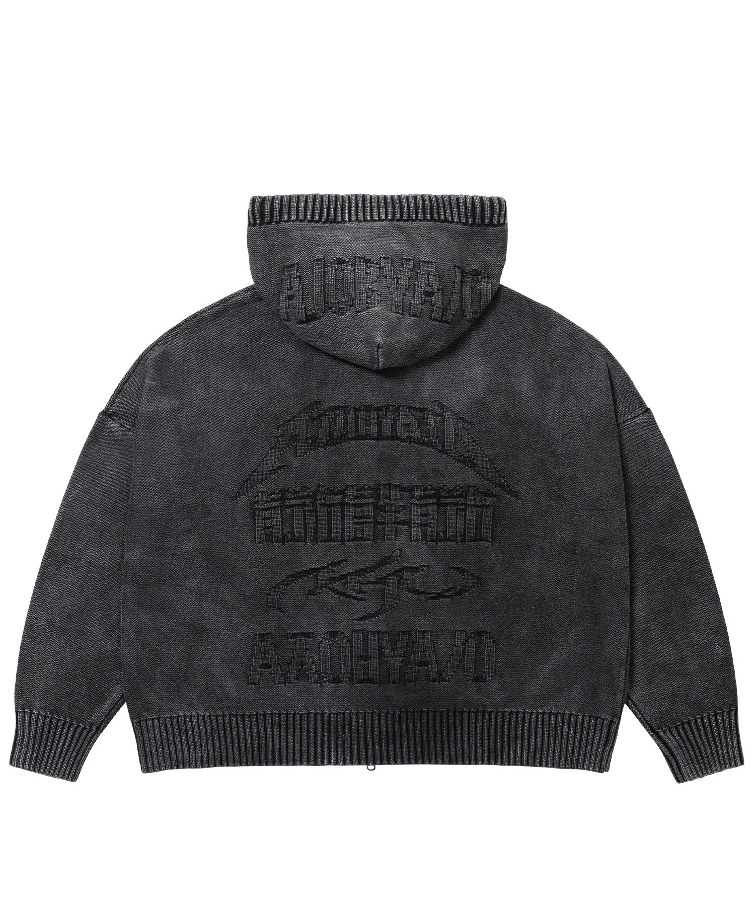 MUSINSA | AJOBYAJO [PBA] Five AJO Logos Washed Zip-Up Hoodie