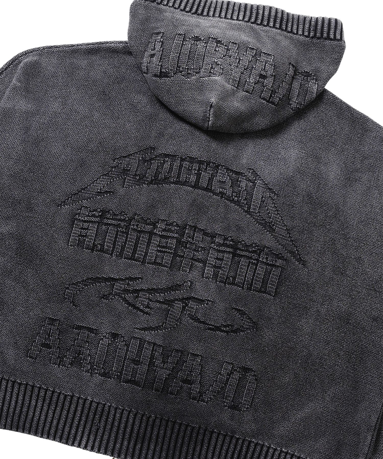 MUSINSA | AJOBYAJO [PBA] Five AJO Logos Washed Zip-Up Hoodie