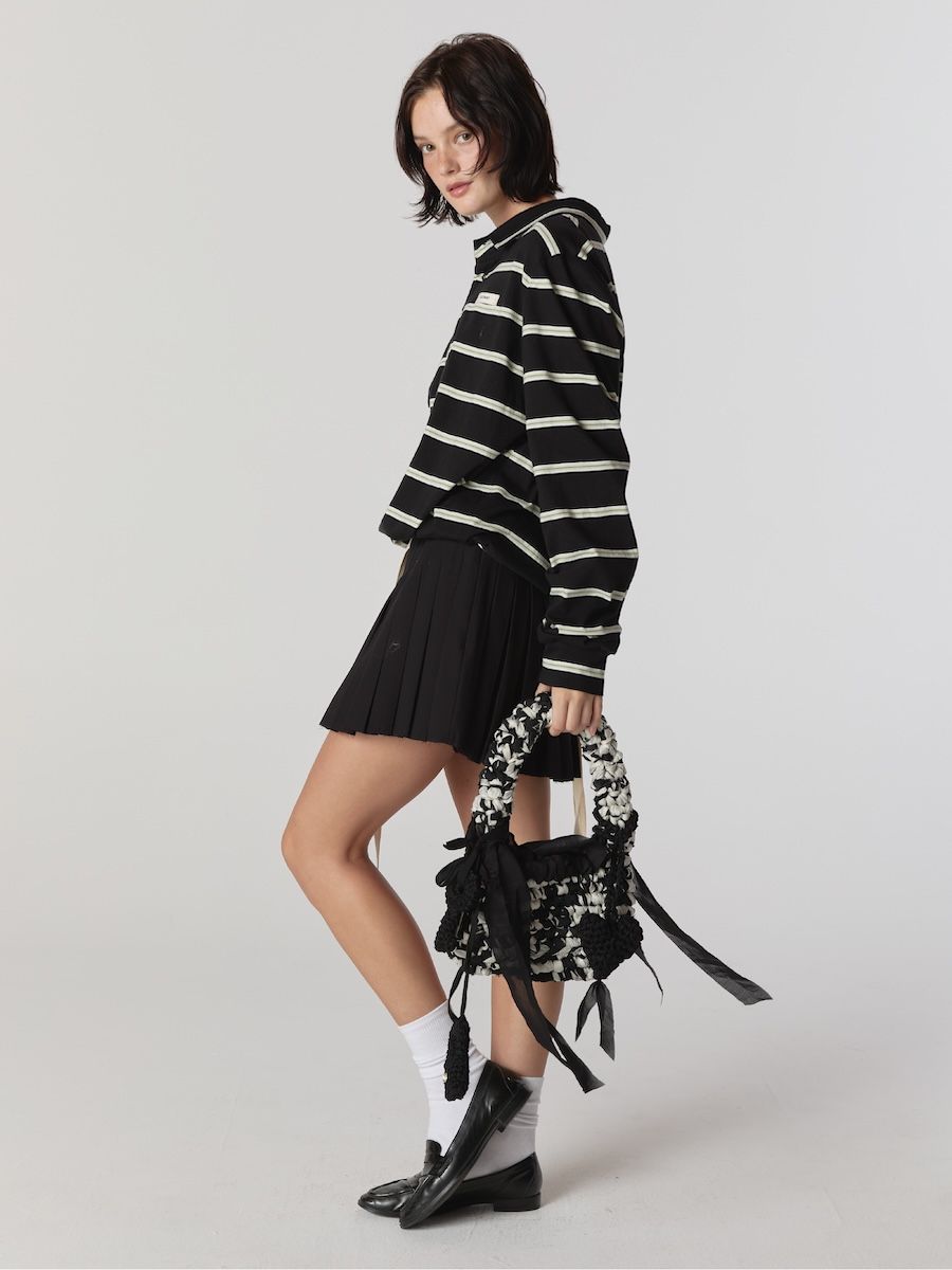 バッグ GLOWNY KIRA BRAIDED BAG OREO MUSINSA公式 | GLOWNY KIRA BRAIDED BAG (OREO)
