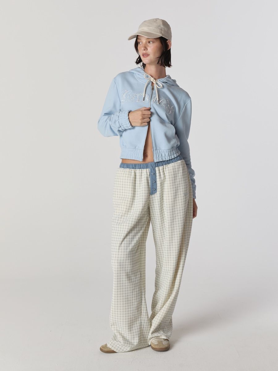 パンツ GLOWNY HOMEBODY BUTTON PANTS BABY BLUE GY24FAPT004 MUSINSA | GLOWNY HOMEBODY BUTTON PANTS (BABY BLUE)