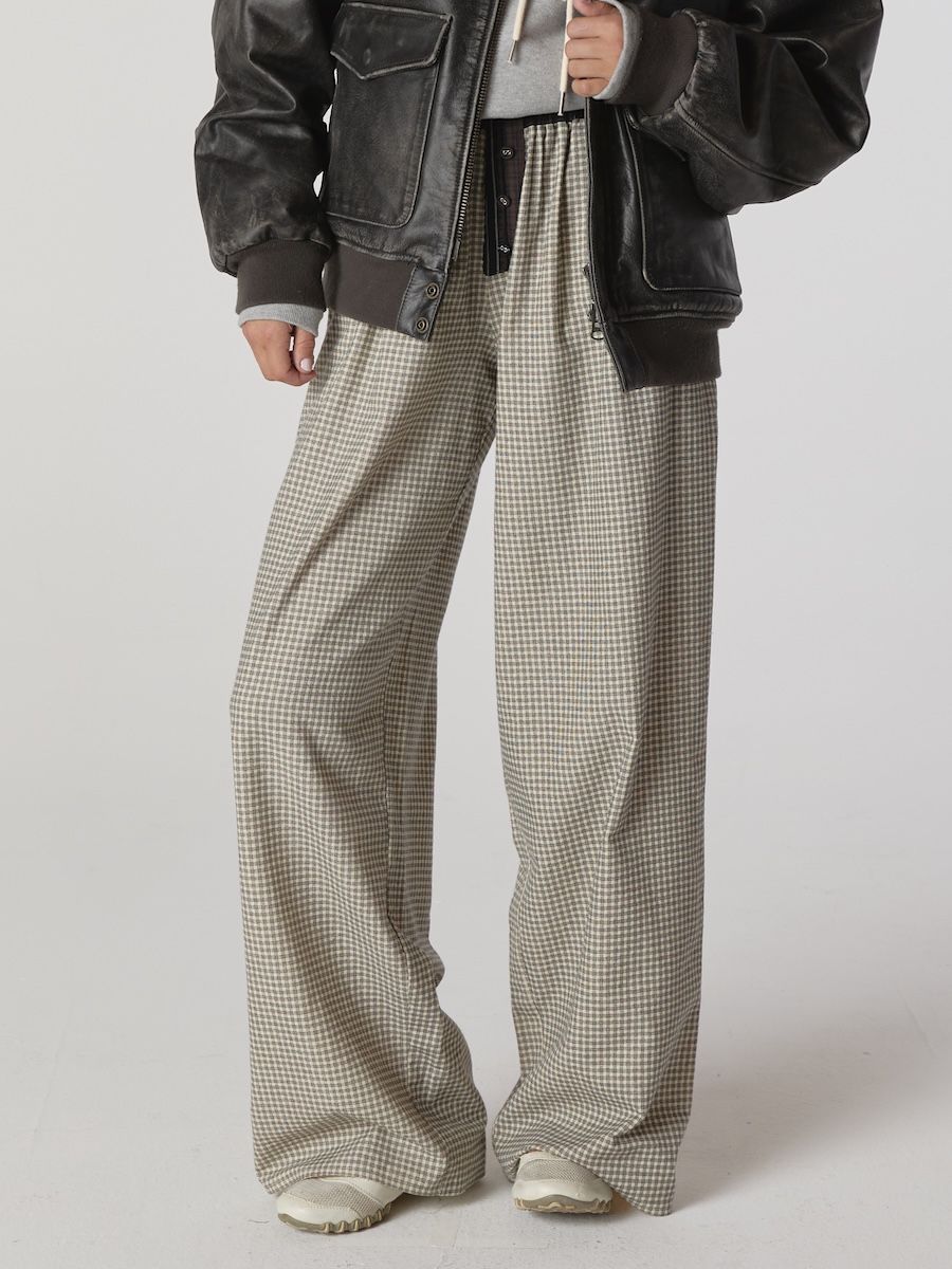 GLOWNY ♥ HOMEBODY BUTTON PANTS/追跡付 MUSINSA公式 | GLOWNY HOMEBODY BUTTON PANTS (BROWN)