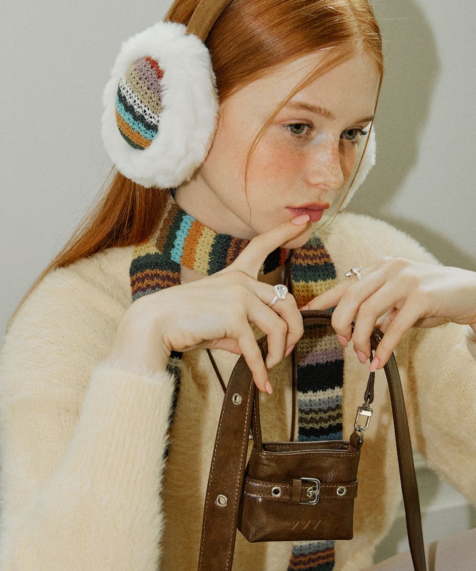 VVV ■ [SET] Buckle Hobo Shoulder Crossbody Bag MUSINSA | VVV [SET] Buckle Hobo Shoulder Crossbody Bag _ Brown
