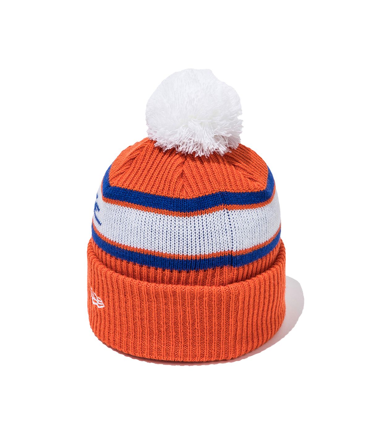 예스아이씨(YESEYESEE) YESEYESEE x Newera Y.E.S Jacquard Pompon Knit Beanie Orange