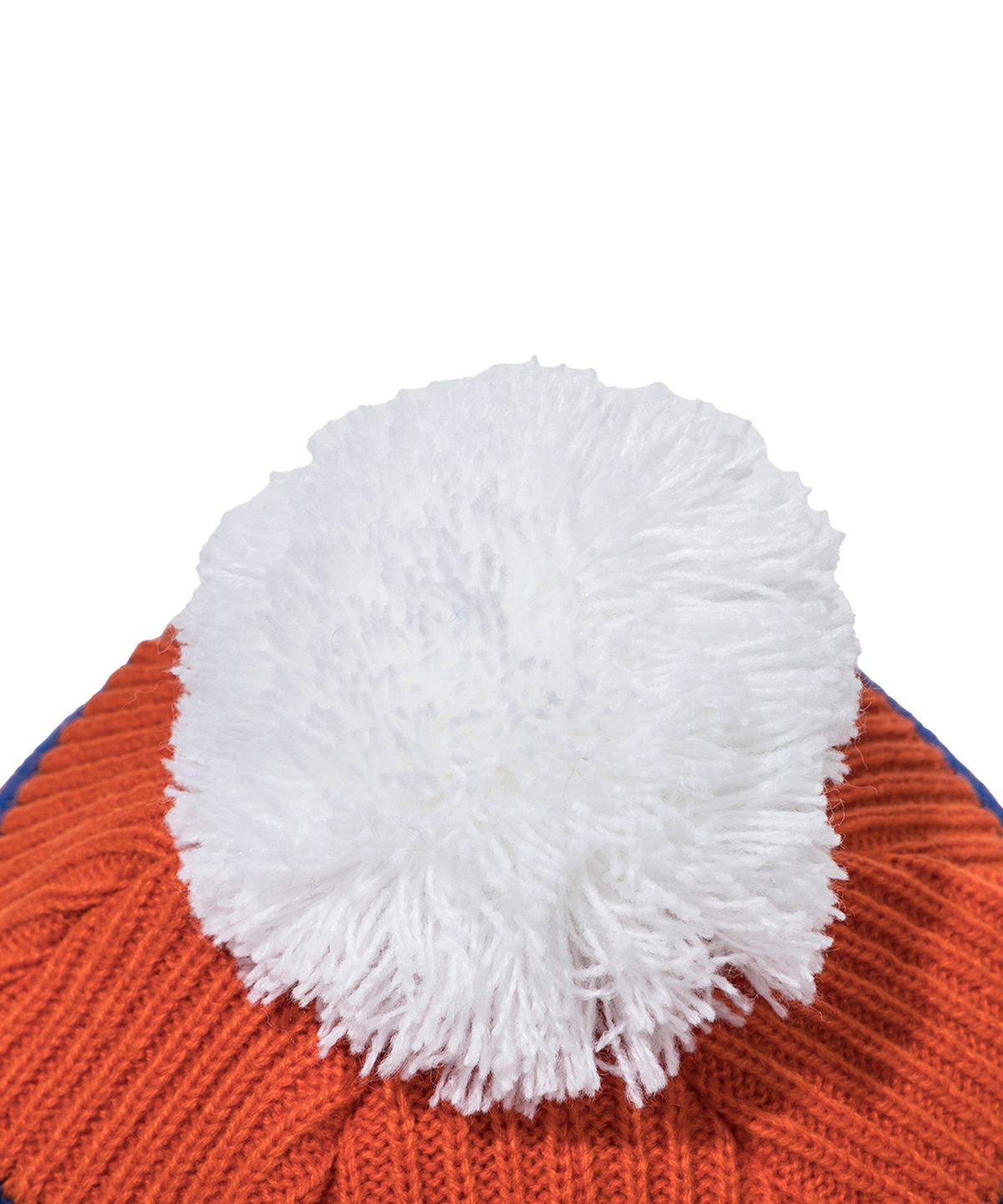 예스아이씨(YESEYESEE) YESEYESEE x Newera Y.E.S Jacquard Pompon Knit Beanie Orange