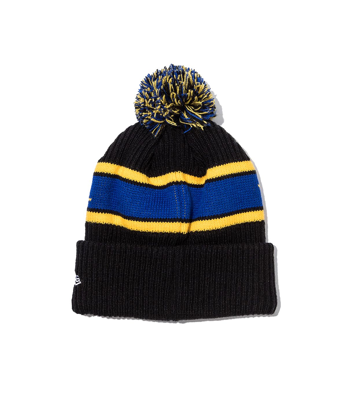 예스아이씨(YESEYESEE) YESEYESEE x Newera Y.E.S Jacquard Pompon Knit Beanie Black