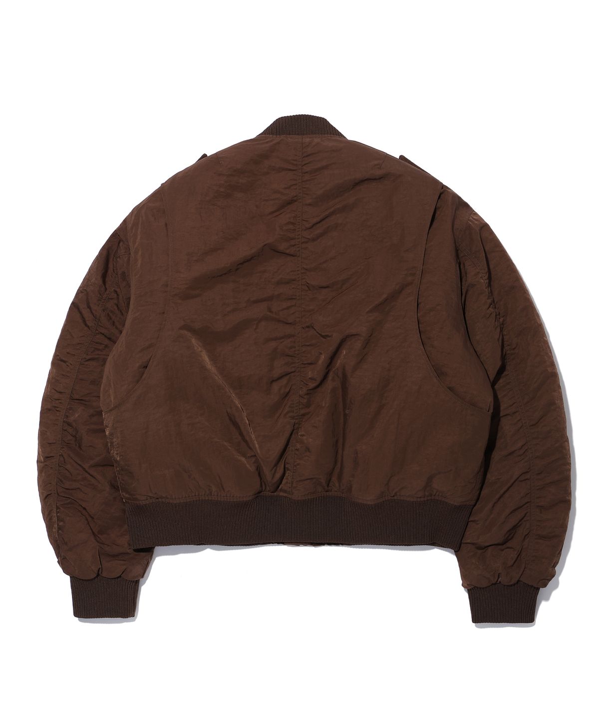 이에이(IEY) MAC MULTI BOMBER JACKET Brown