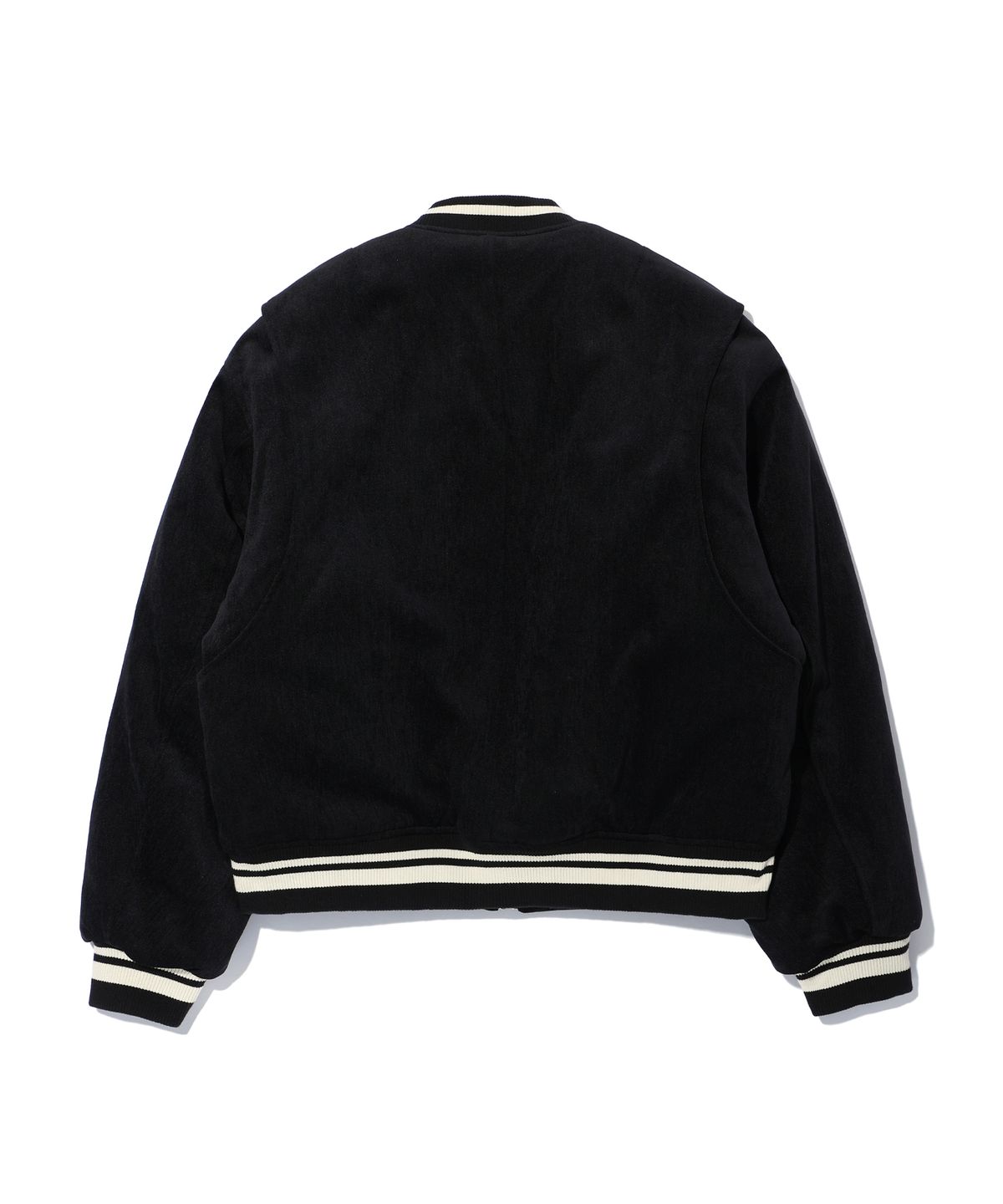 이에이(IEY) VELVET ZIP BOMBER JACKET Black