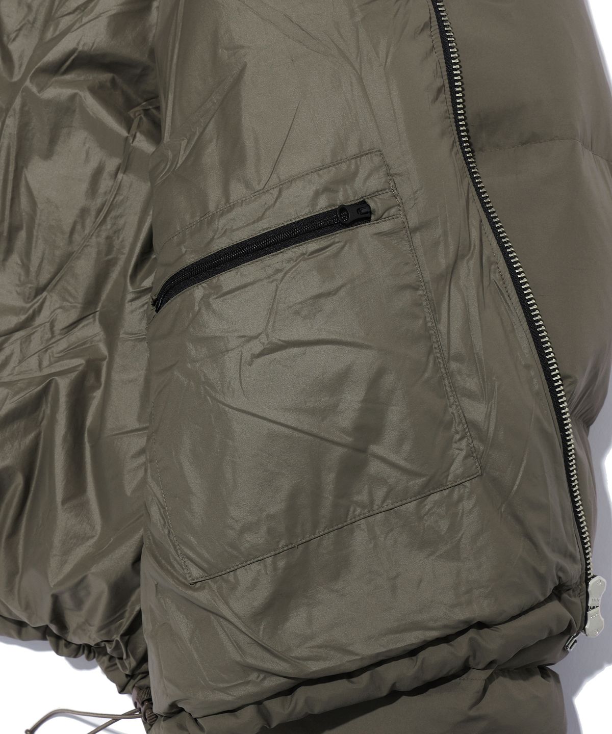 이에이(IEY) DOUBLE ZIP-UP DOWN JACKET Beige