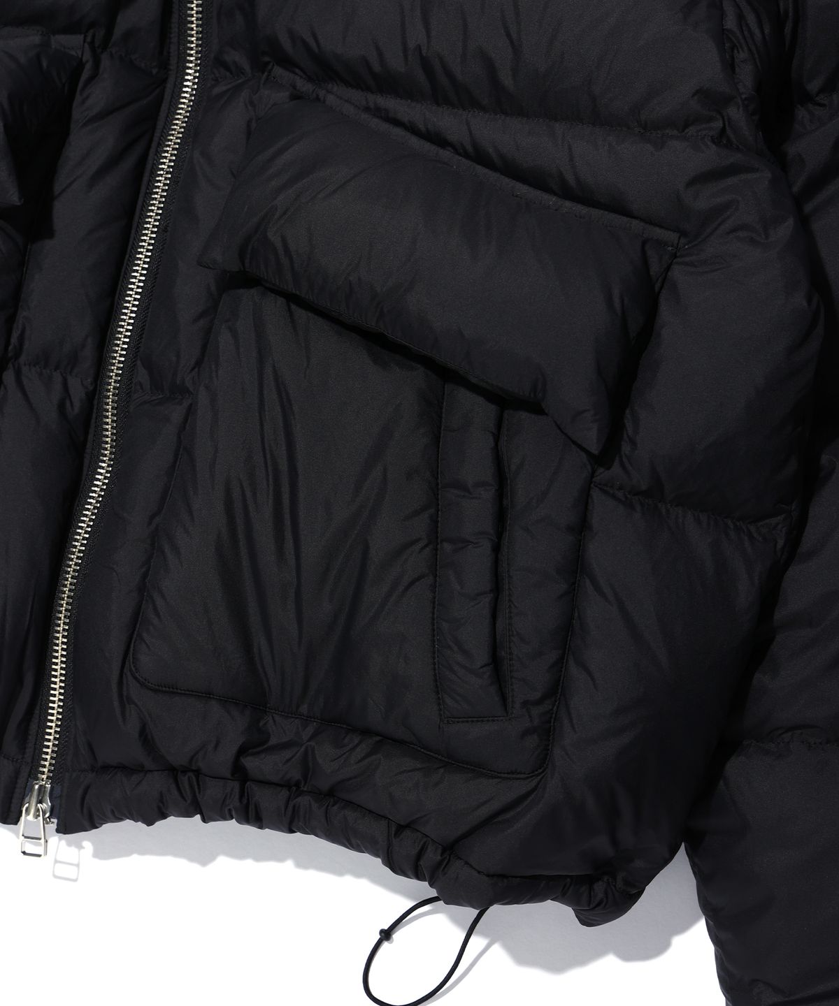 이에이(IEY) DOUBLE ZIP-UP DOWN JACKET Black