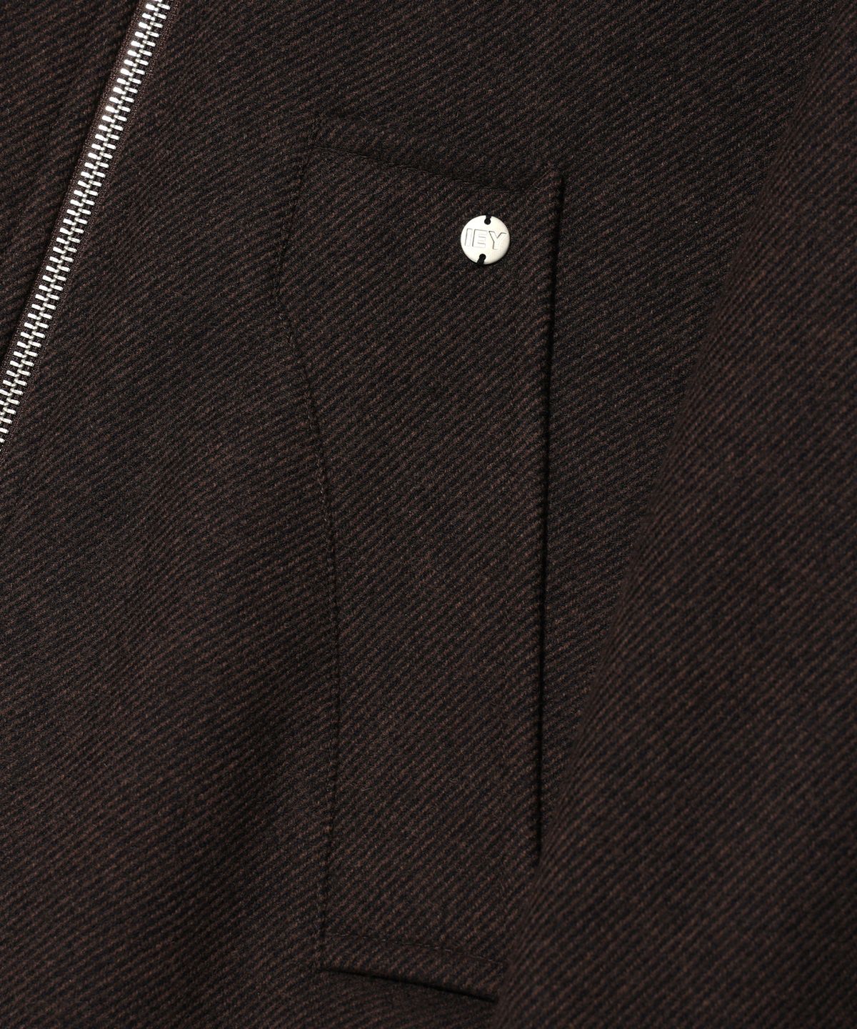 이에이(IEY) TAP WOOL JACKET Brown