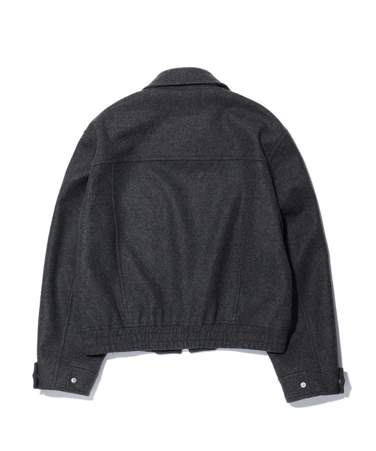 이에이(IEY) TAP WOOL JACKET Melange Grey