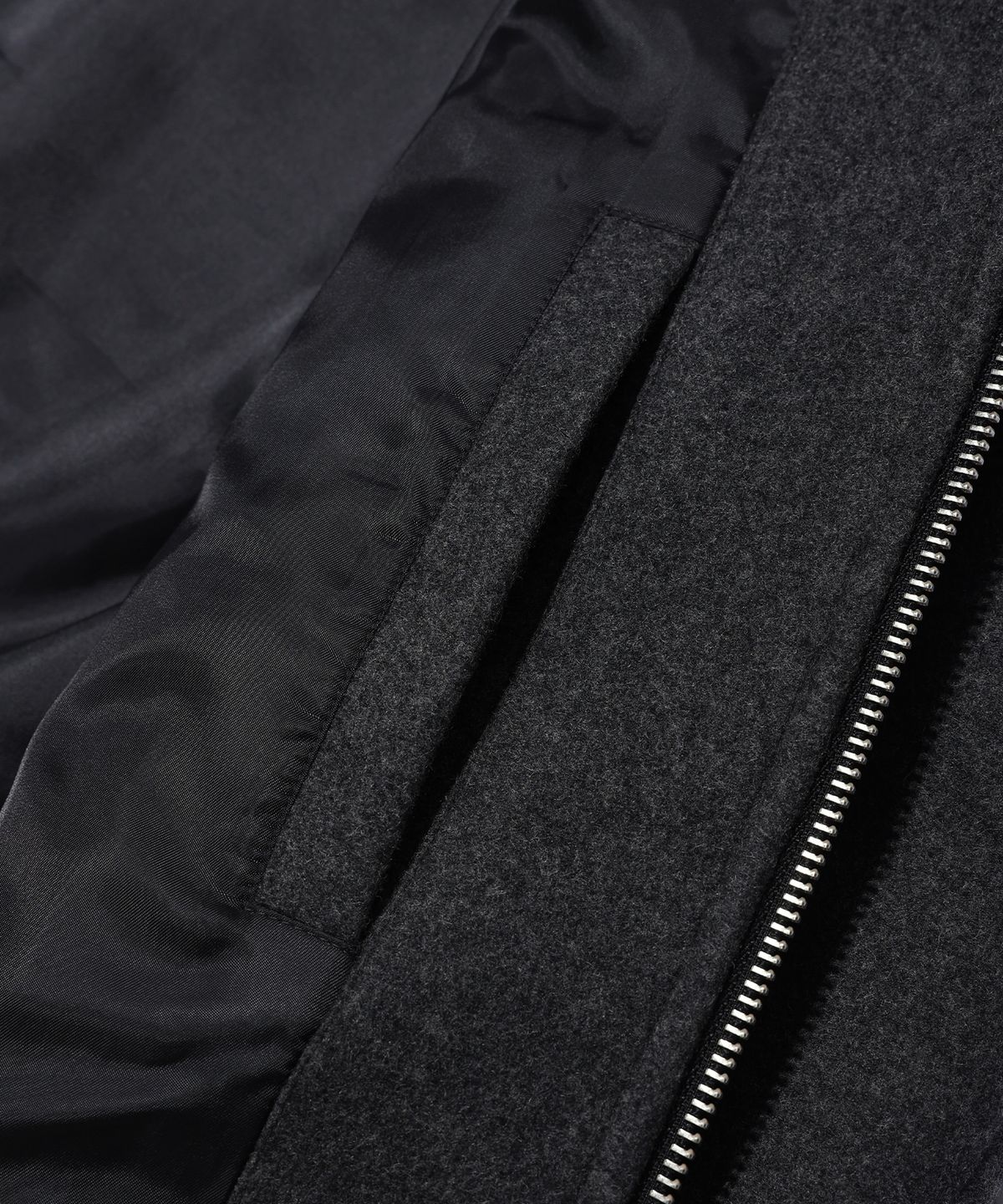 이에이(IEY) TAP WOOL JACKET Melange Grey