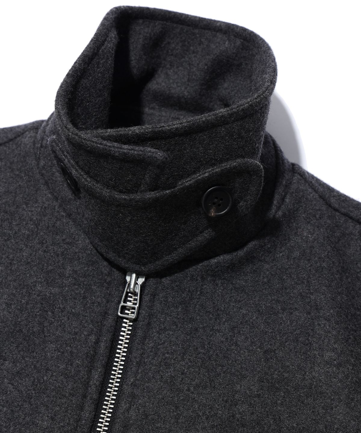 이에이(IEY) TAP WOOL JACKET Melange Grey