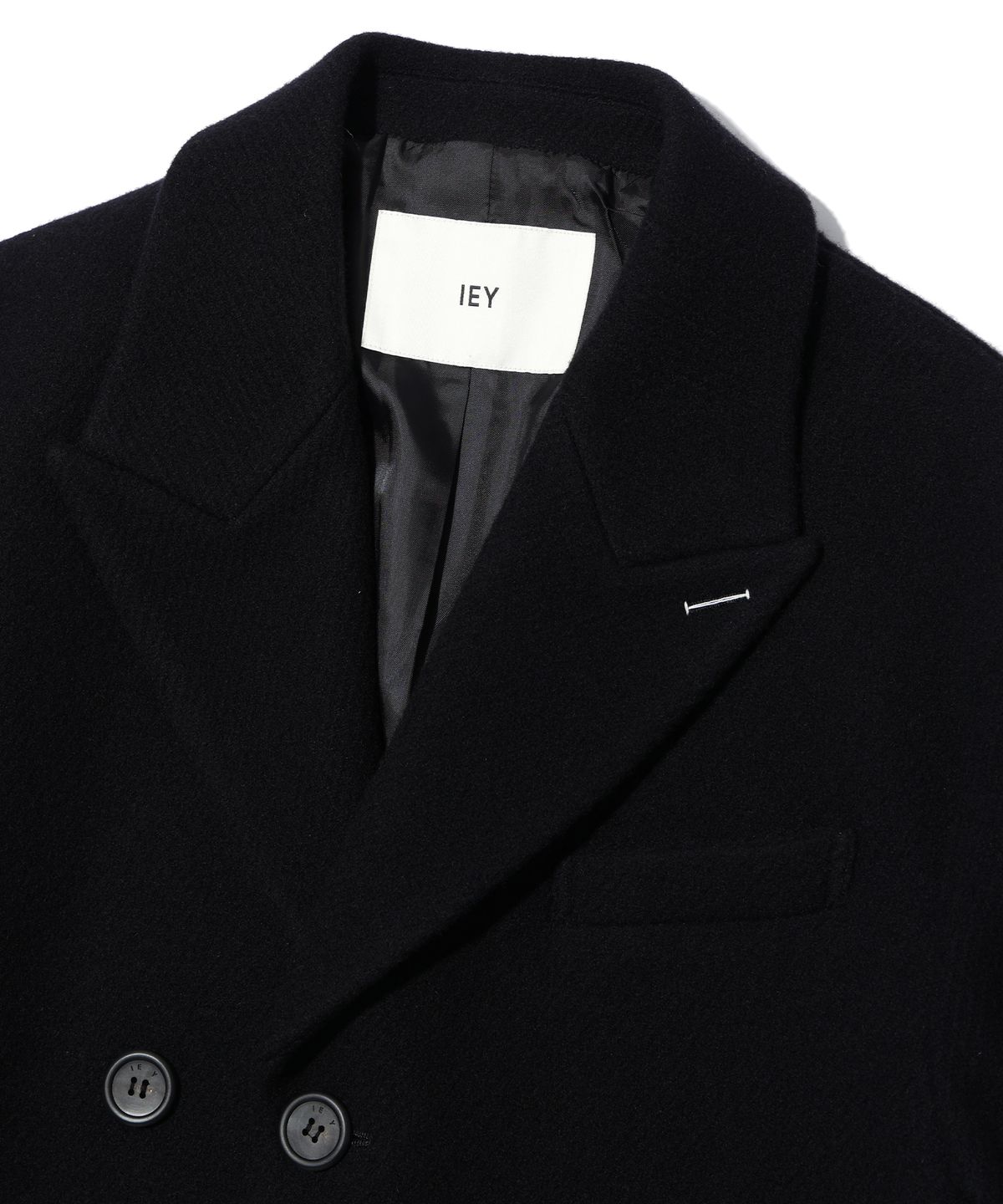 이에이(IEY) OVERSIZED SINGLE COAT Dark Navy