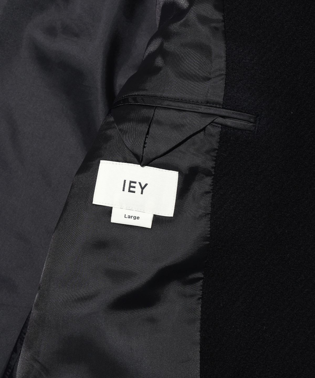 이에이(IEY) OVERSIZED SINGLE COAT Dark Navy