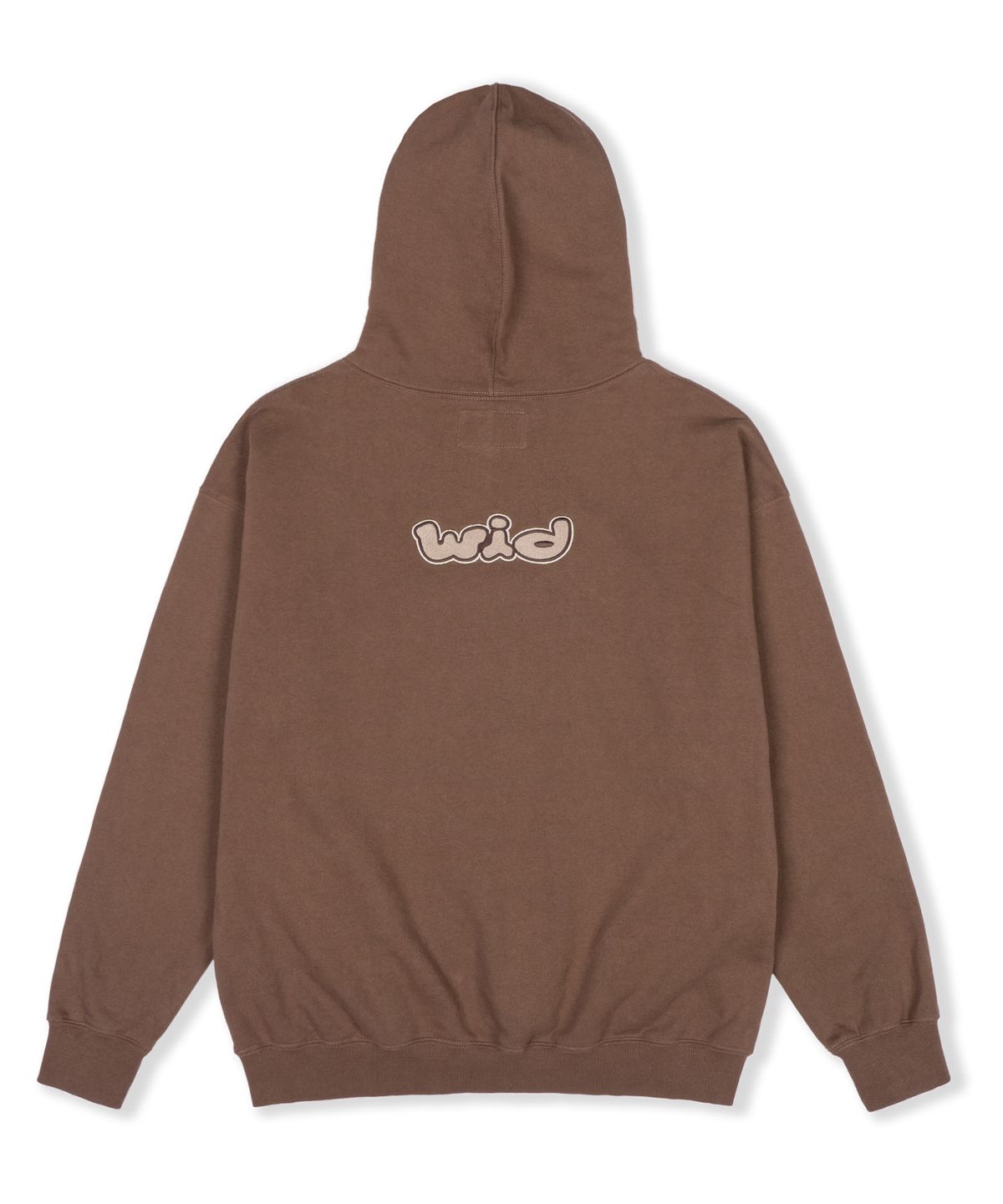 예스아이씨(YESEYESEE) WID x Y.E.S Trumpet Logo Hoodie Brown