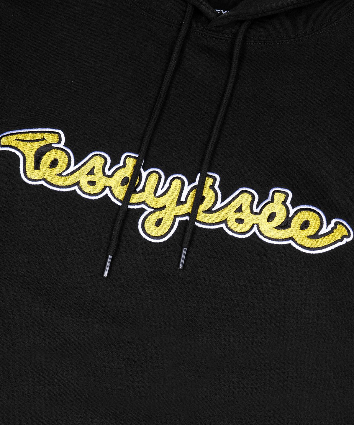 예스아이씨(YESEYESEE) WID x Y.E.S Trumpet Logo Hoodie Black