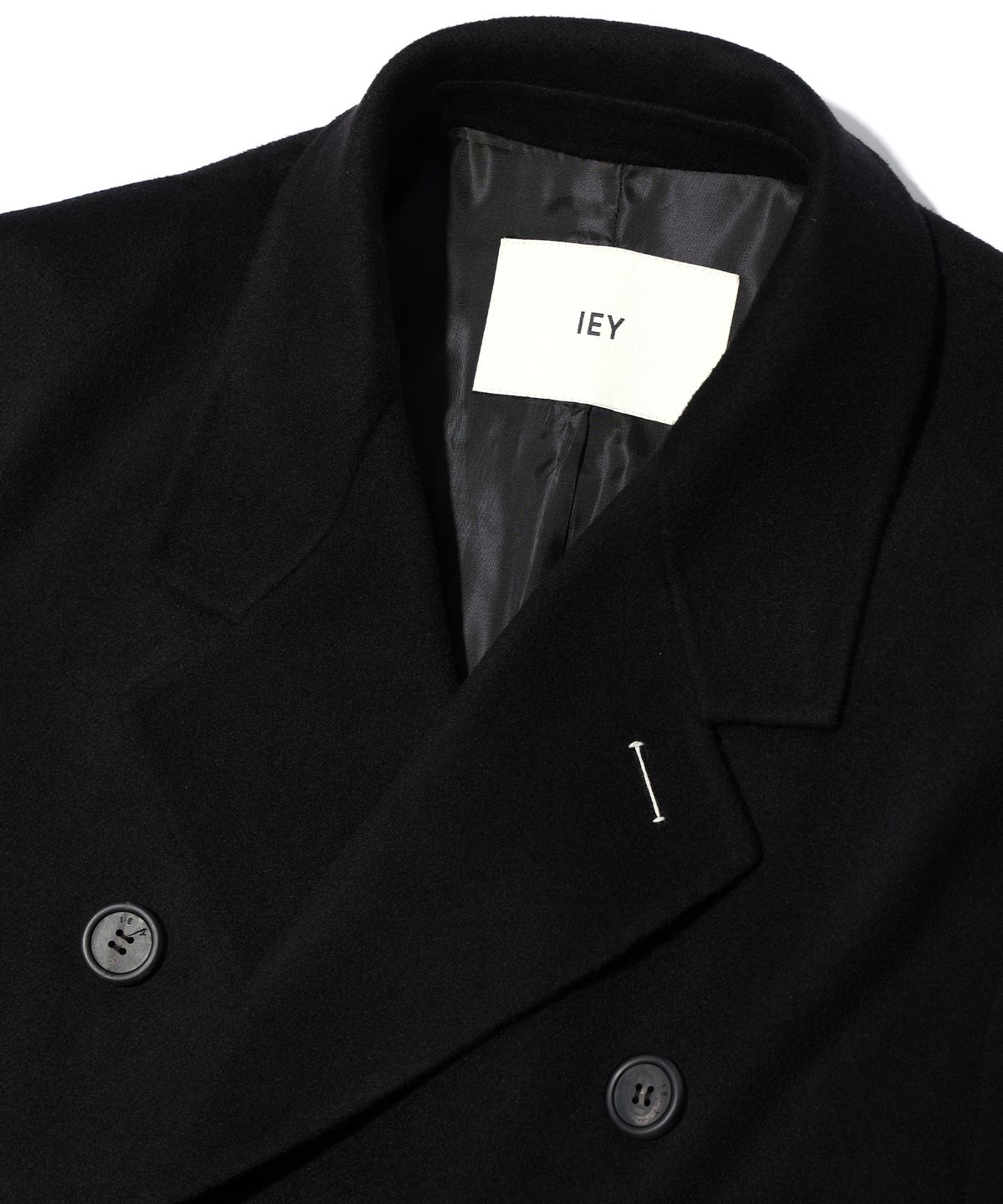 이에이(IEY) HANDMADE DOUBLE COAT Black