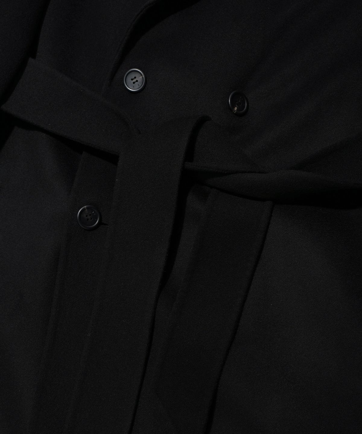 이에이(IEY) HANDMADE DOUBLE COAT Black