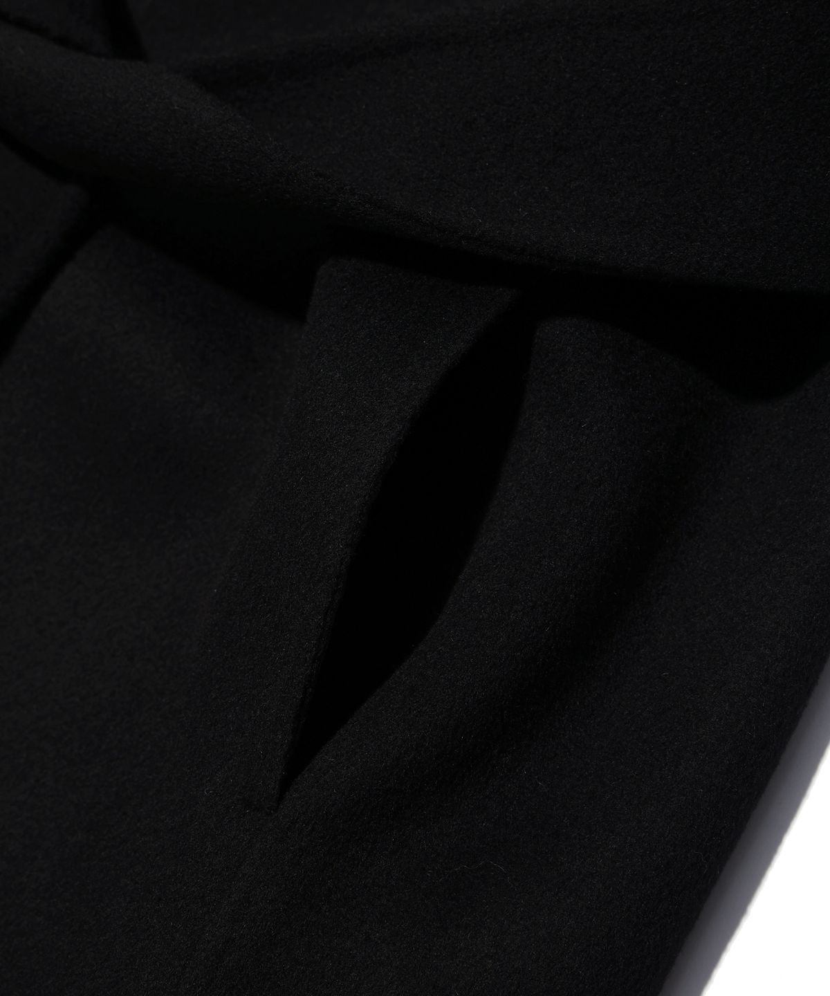 이에이(IEY) HANDMADE DOUBLE COAT Black