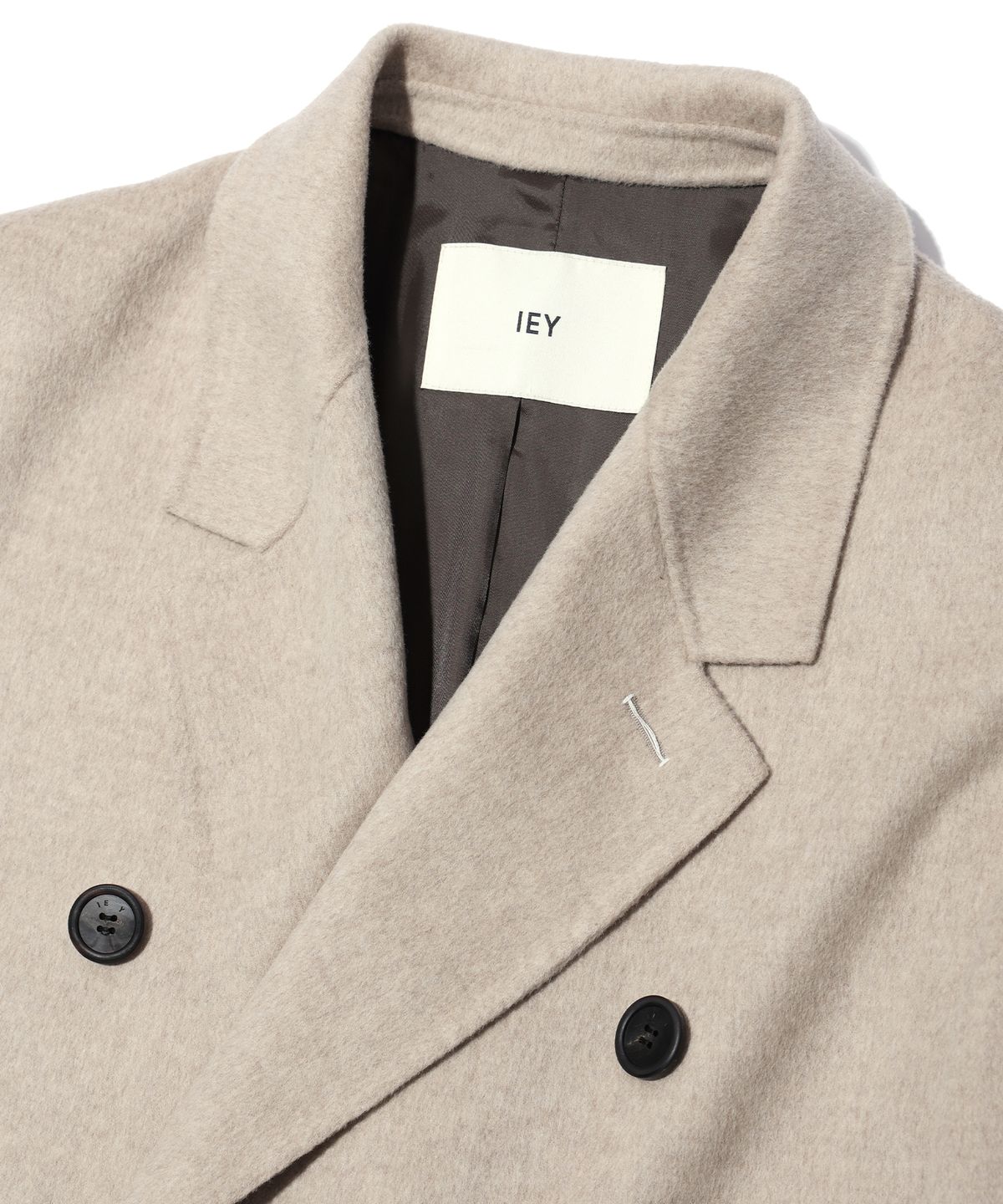 이에이(IEY) HANDMADE DOUBLE COAT Beige
