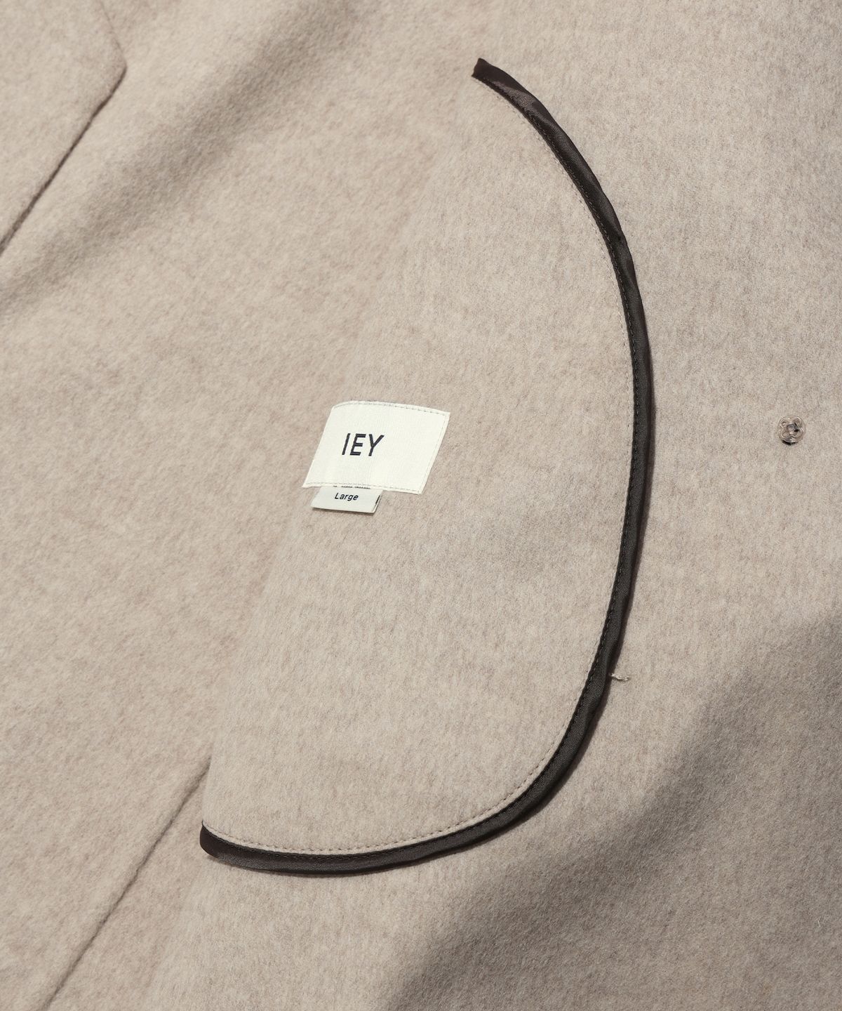 이에이(IEY) HANDMADE DOUBLE COAT Beige