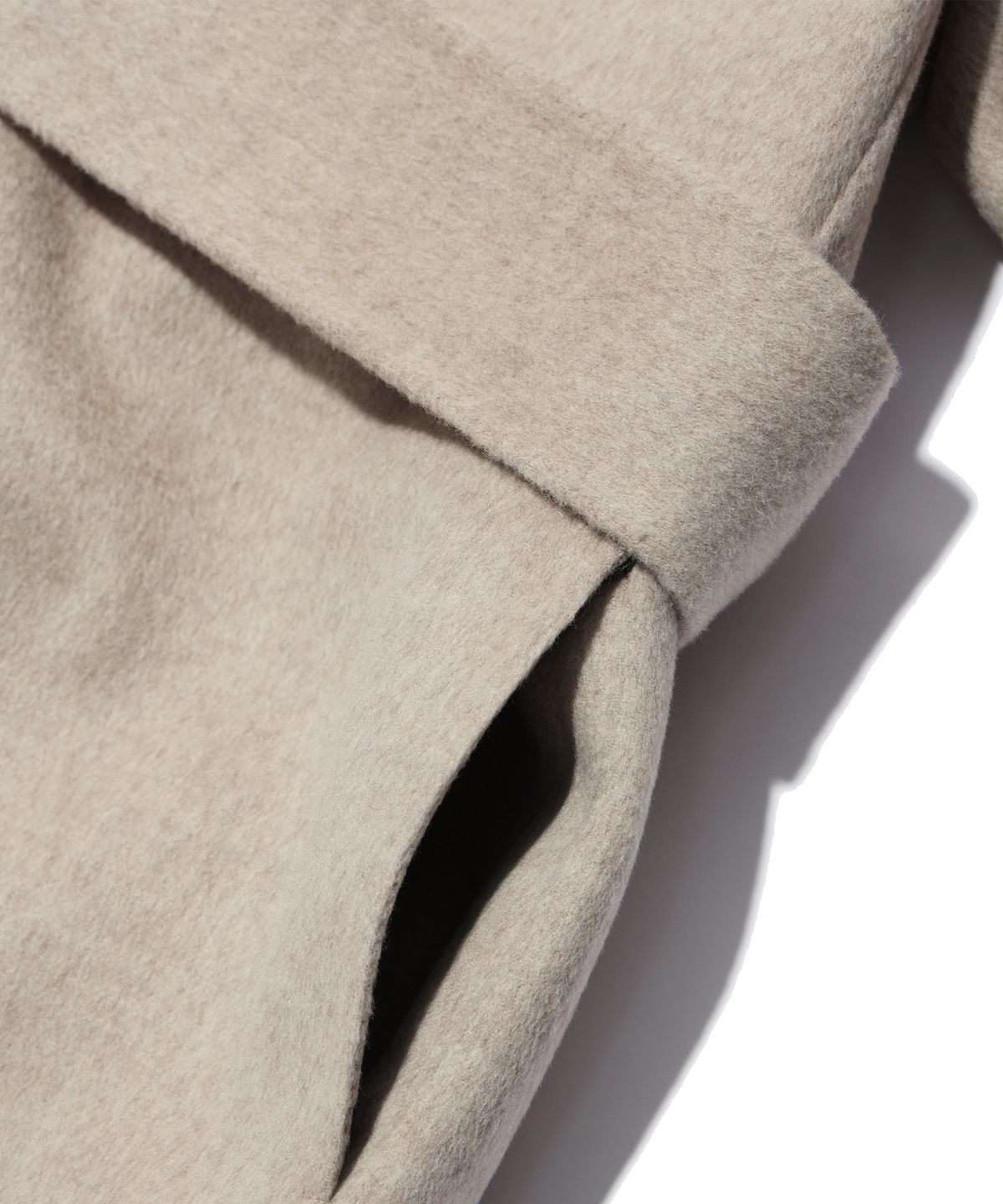이에이(IEY) HANDMADE DOUBLE COAT Beige