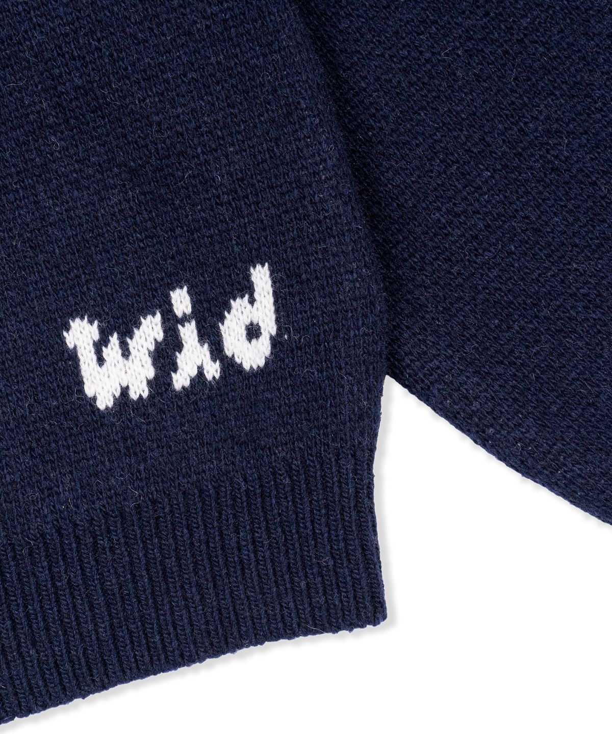 예스아이씨(YESEYESEE) WID x Y.E.S Dog Graphic Knit Pullover Navy