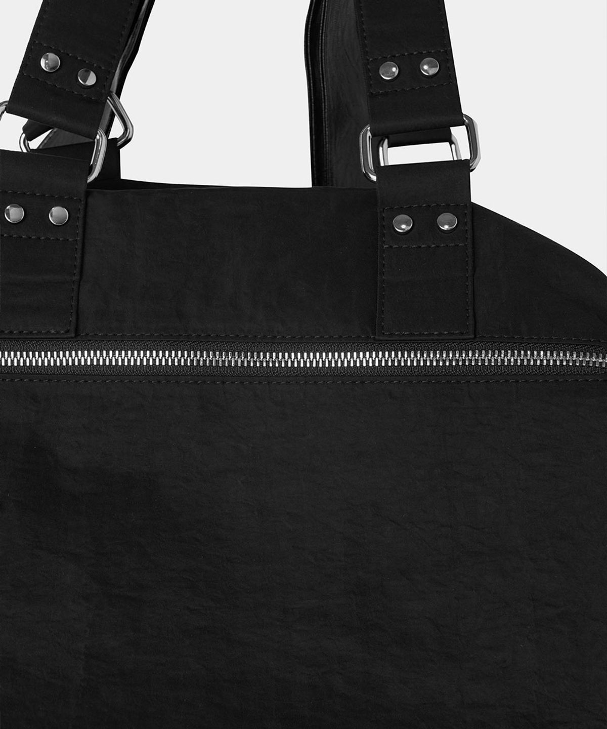 메종미네드(MAISON MINED) LEATHER HOBO BAG BLACK