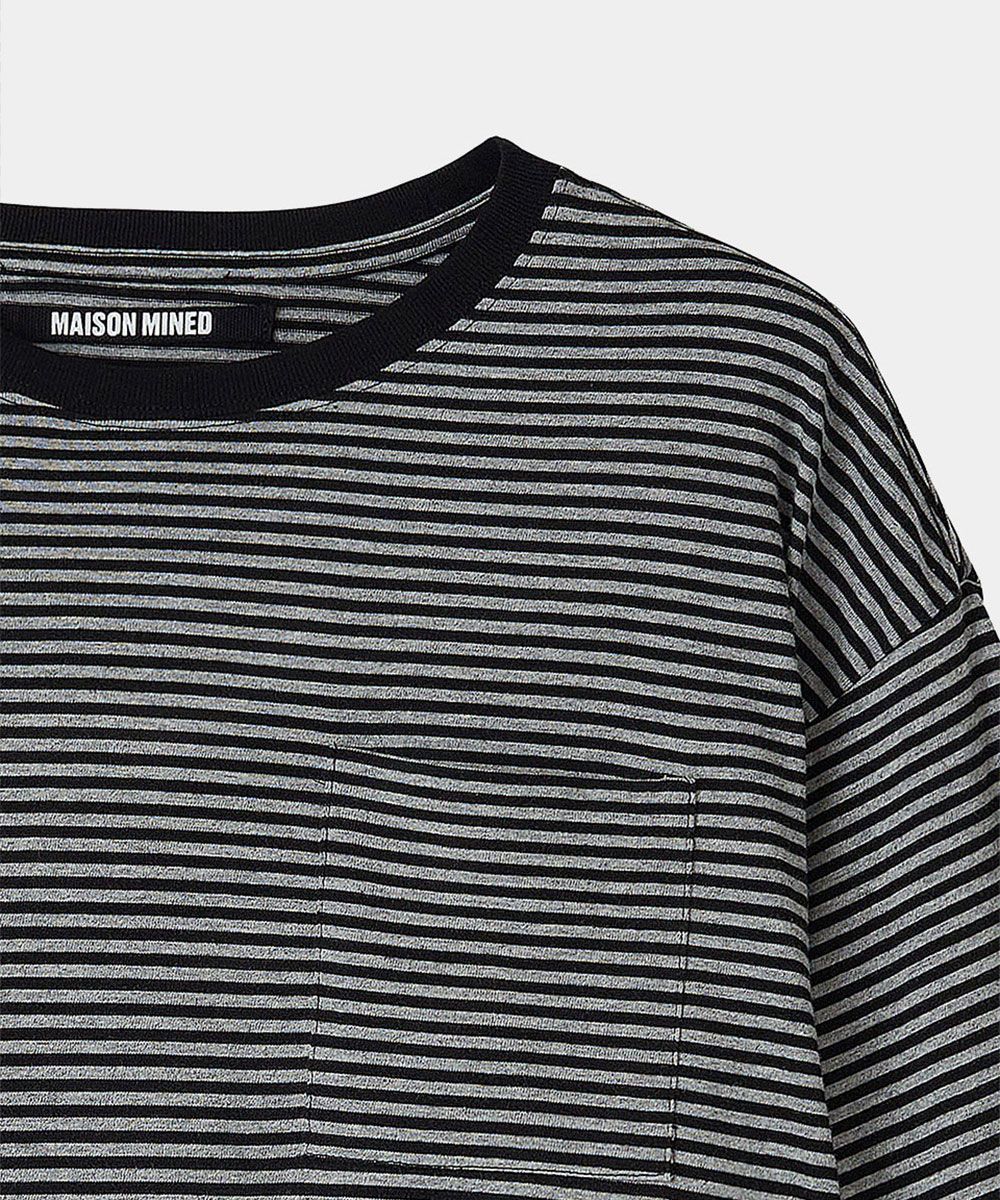 【MAISON MINED】23SS★ (W) MELT THE LONG SLEEVE MUSINSA | MAISON MINED POCKET STRIPE LONG SLEEVE T SHIRT BLACK