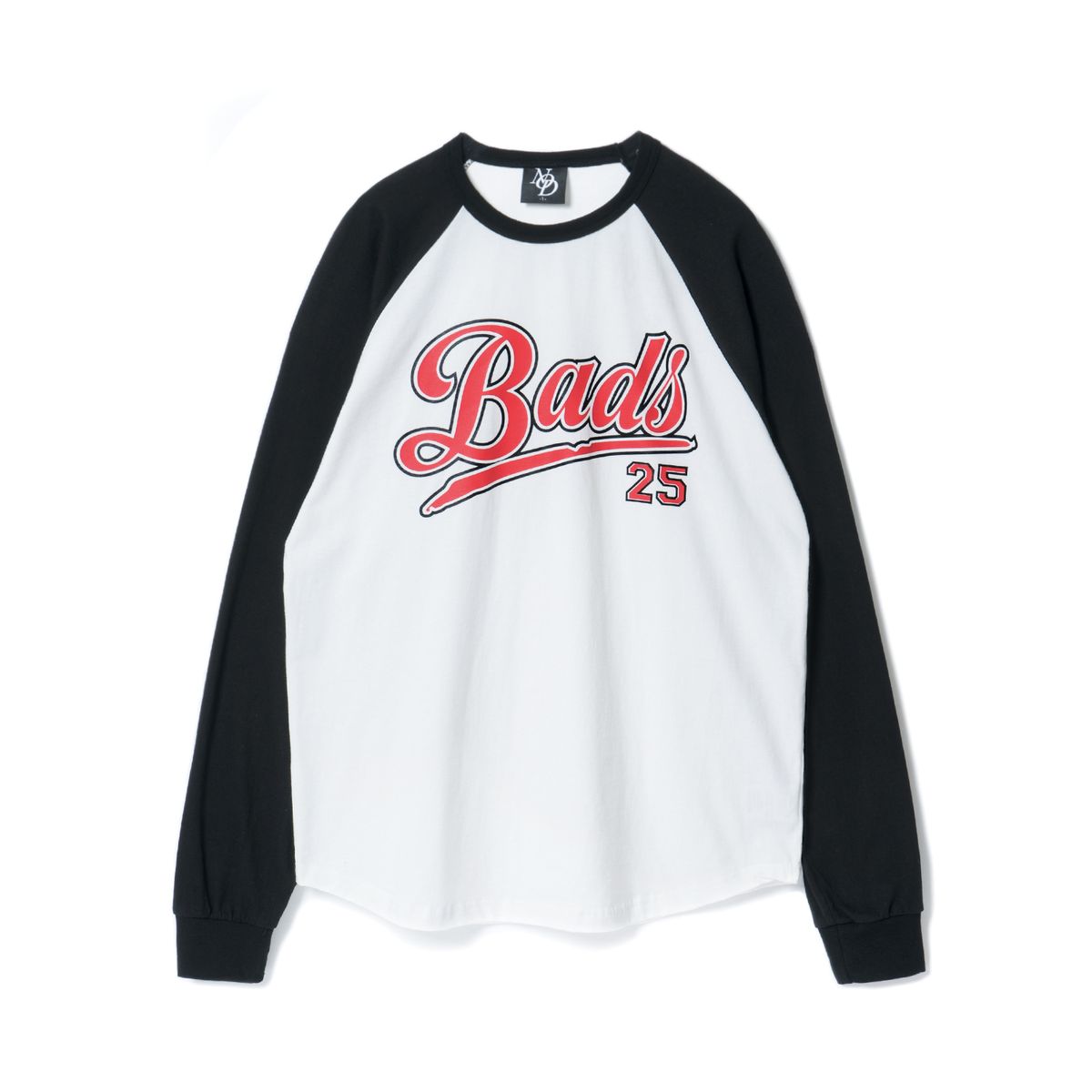 노드(NOD) Baseball team BADS Raglan Long sleeve (Black)