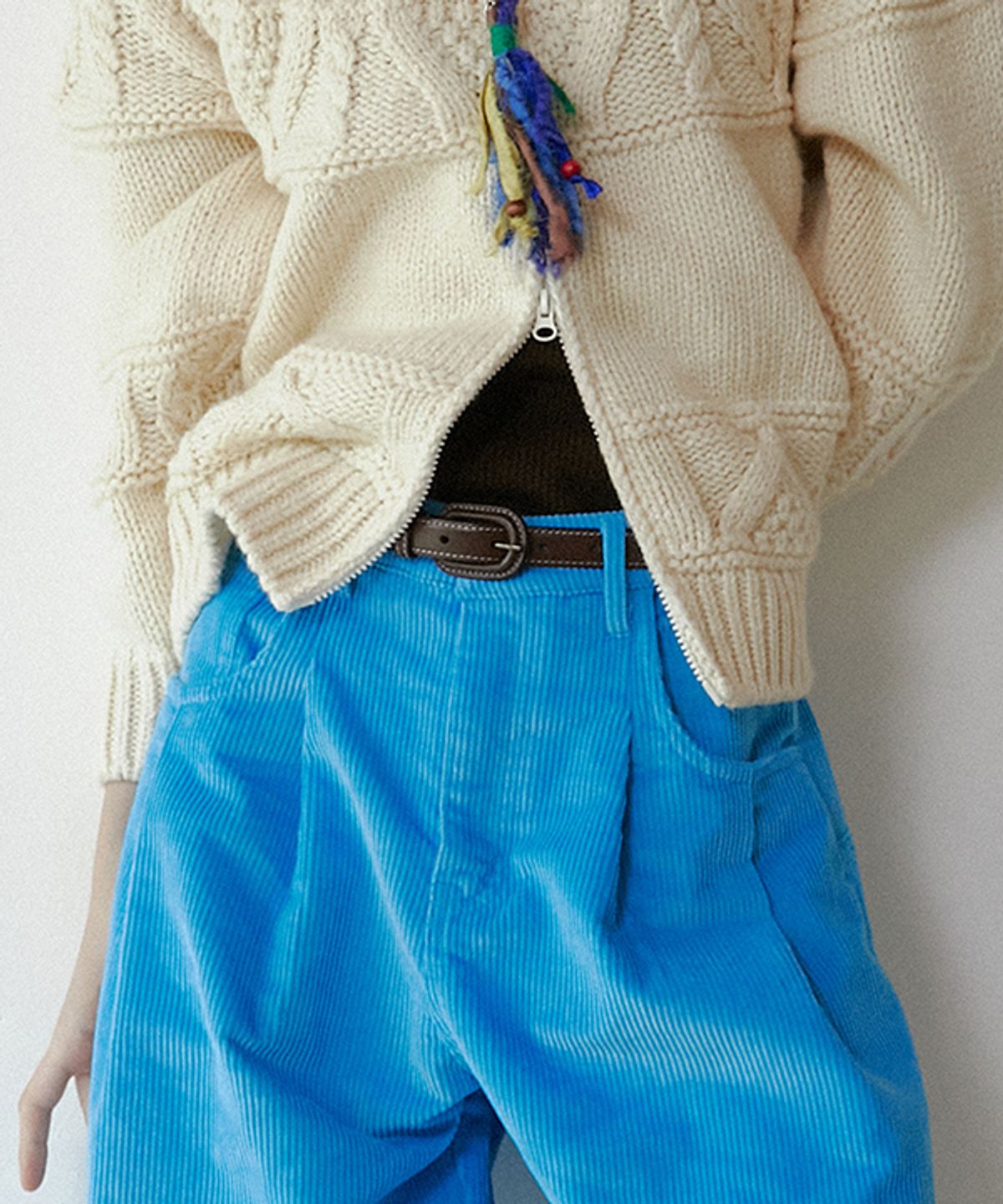 그린버터(GREENBUTTER) Classic Cow Leather Belt (Brown)