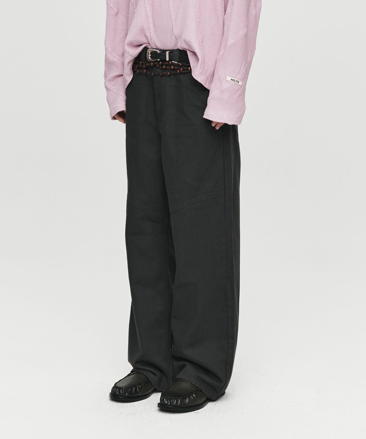 호이테(HEUTE) HET CURVE WIDE DENIM (GREY)