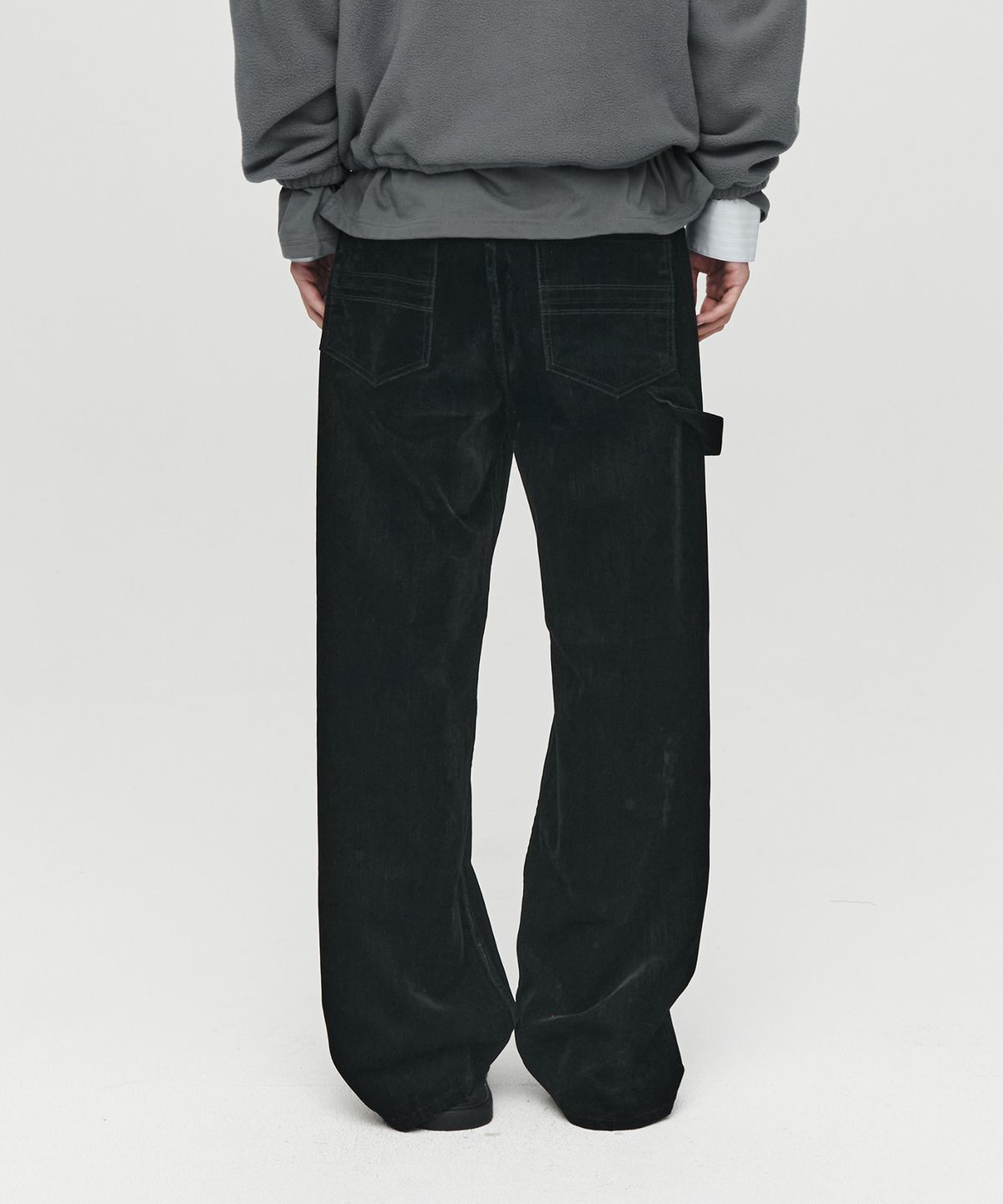 호이테(HEUTE) HET SQUARE VELVET DENIM (BLACK)