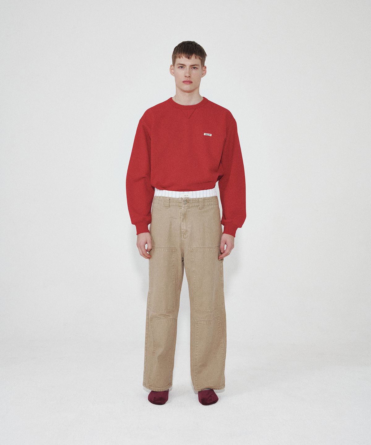호이테(HEUTE) HET PATCH WORK PANTS (BEIGE)