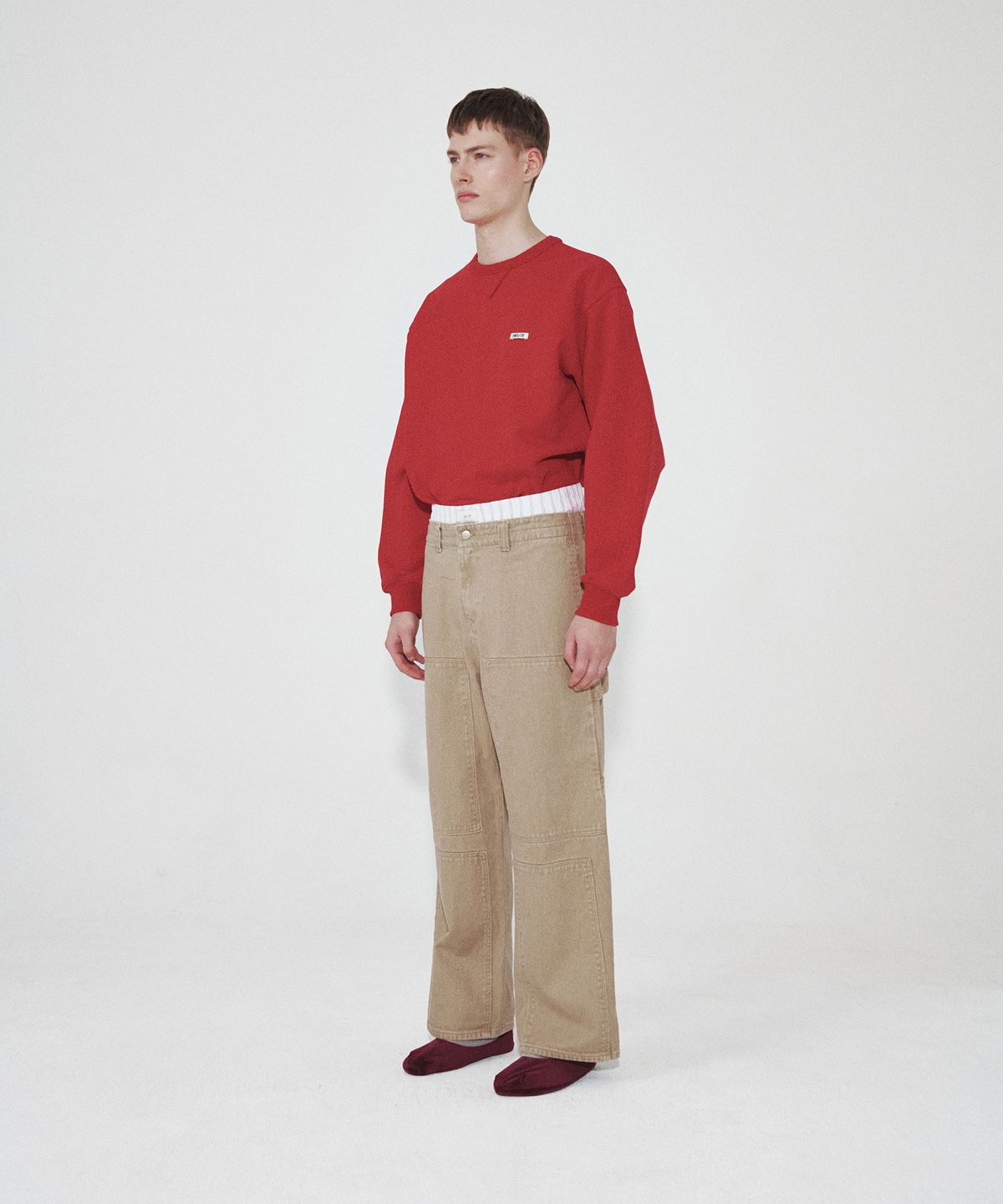 호이테(HEUTE) HET PATCH WORK PANTS (BEIGE)