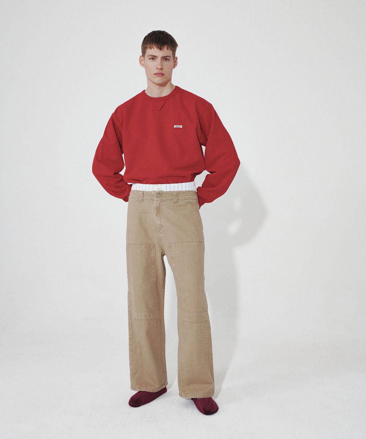호이테(HEUTE) HET PATCH WORK PANTS (BEIGE)