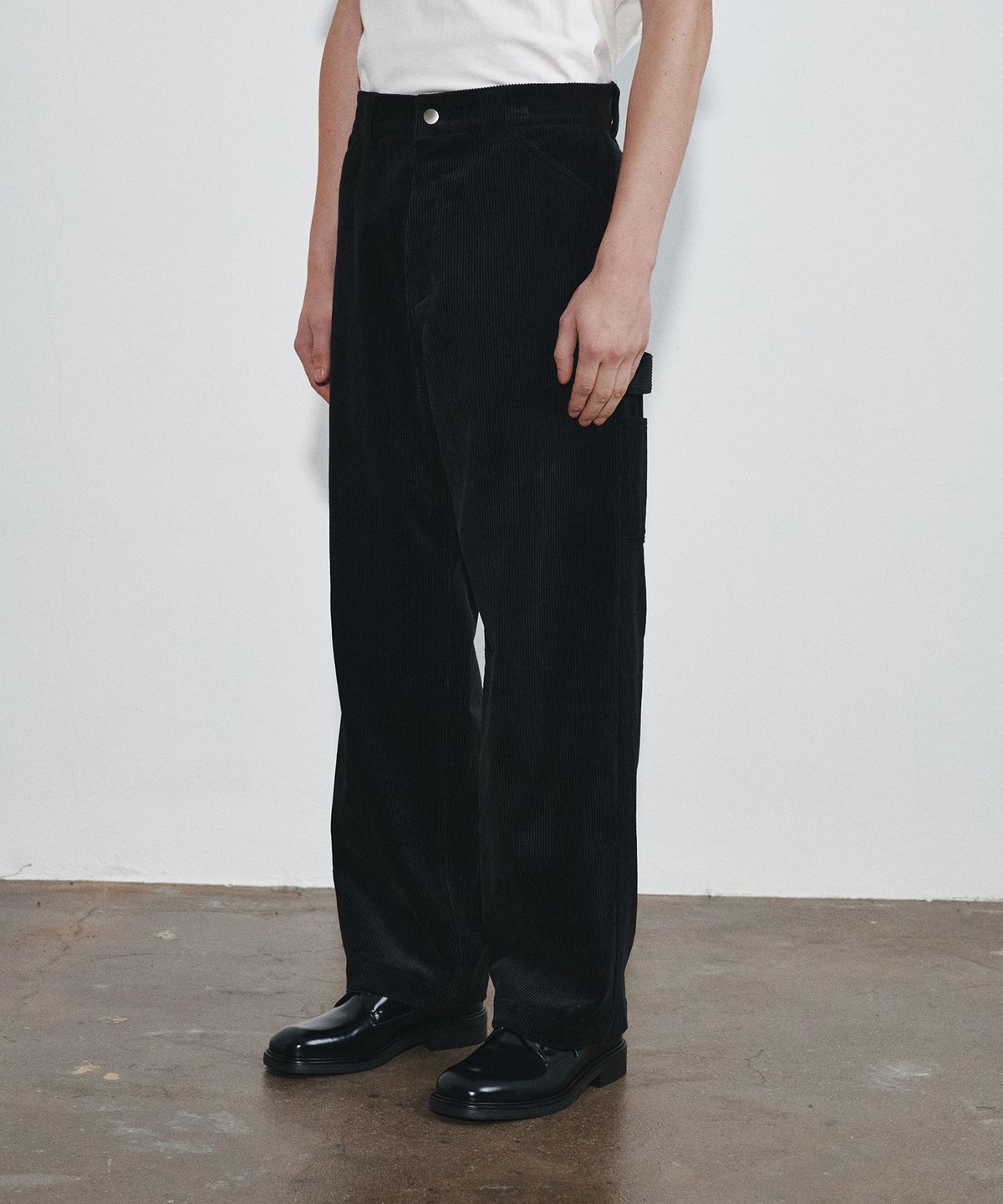 호이테(HEUTE) RISE CORDUROY WORK PANTS (BLACK)